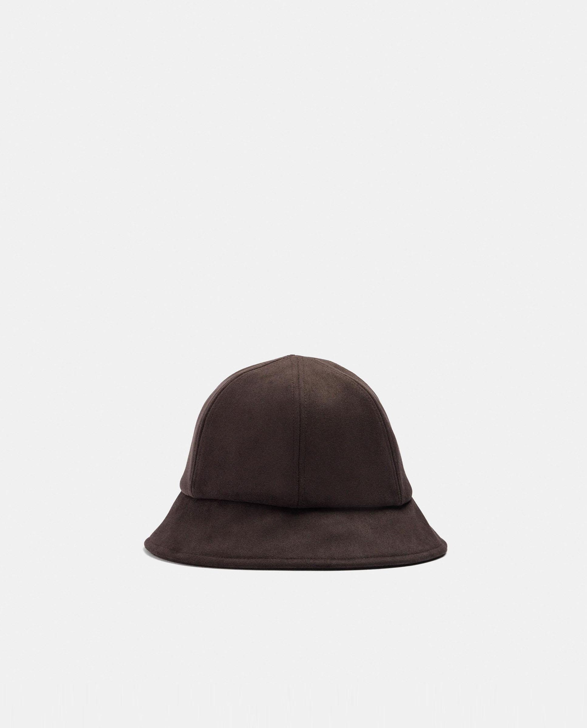 Gorro de mujer estilo bucket con dobladillo en liso - Parfois - Marrón oscuro Marrón oscuro-1