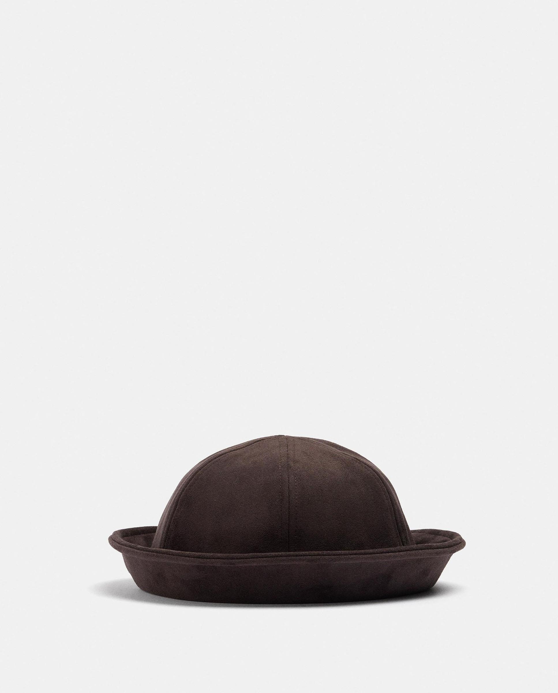 Gorro de mujer estilo bucket con dobladillo en liso - Parfois - Marrón oscuro Marrón oscuro-3