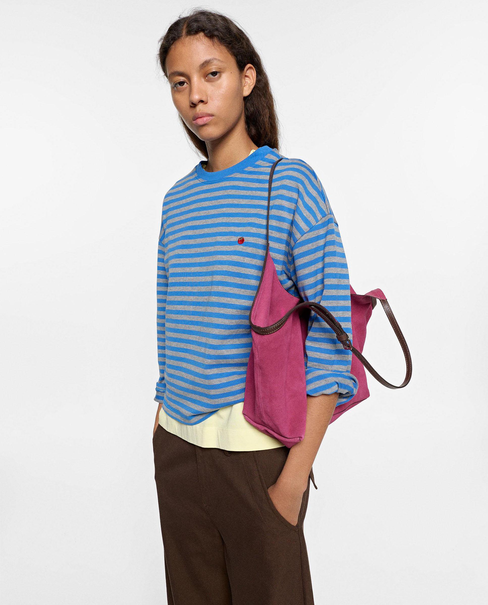 Shopper 100% piel grande en liso - Parfois - Fucsia Fucsia-3