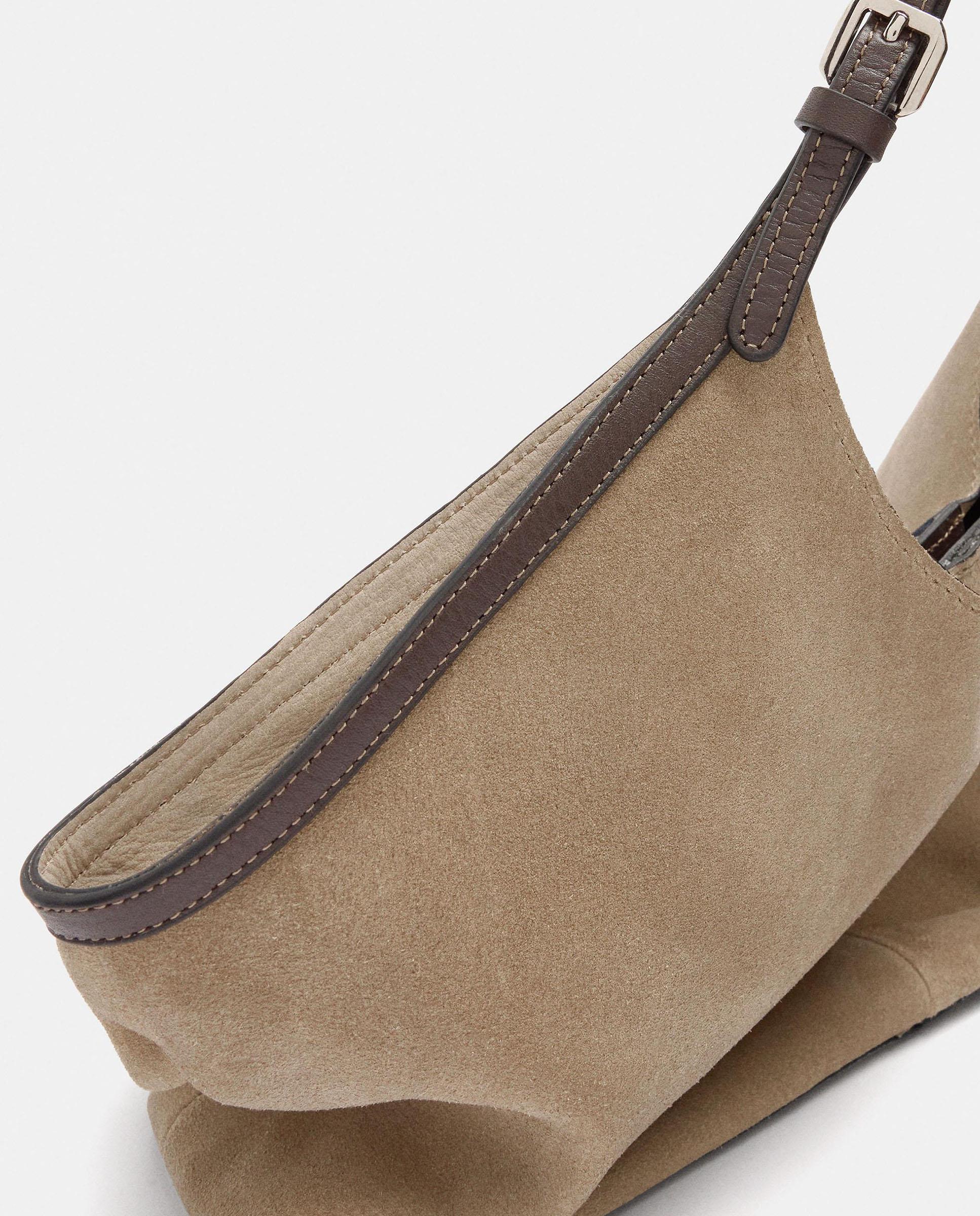 Shopper 100% piel grande en liso - Parfois - Topo Topo-3
