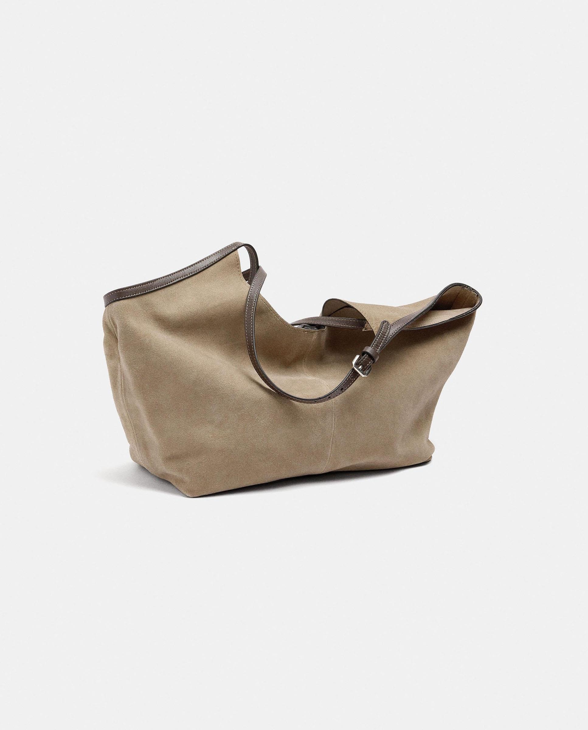 Shopper 100% piel grande en liso - Parfois - Topo Topo-4