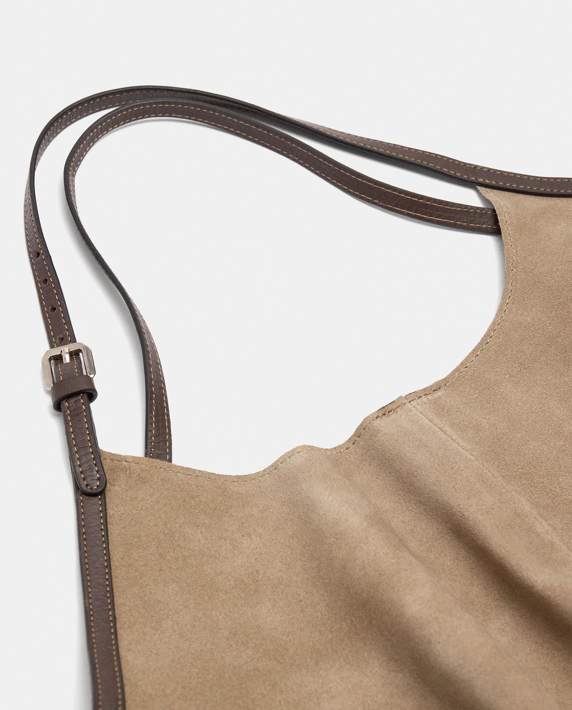 Shopper 100% piel grande en liso - Parfois - Topo Topo-5