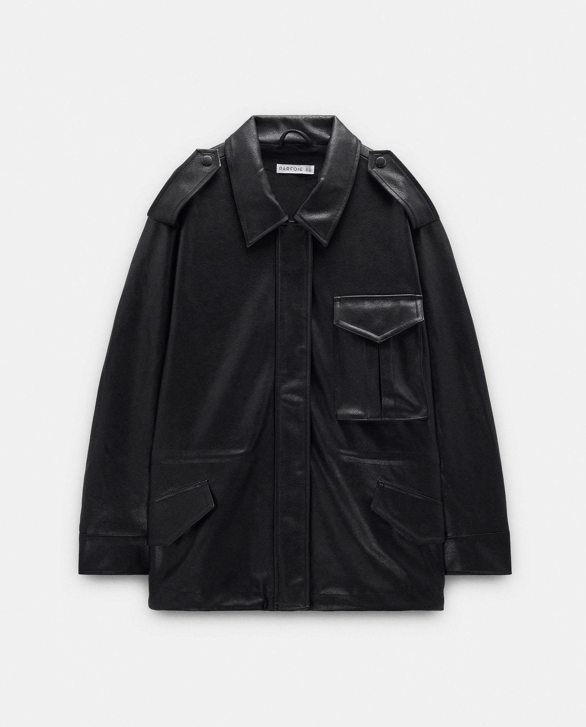 Chaqueta de mujer con cuello solapa en liso - Parfois - Negro Negro-7