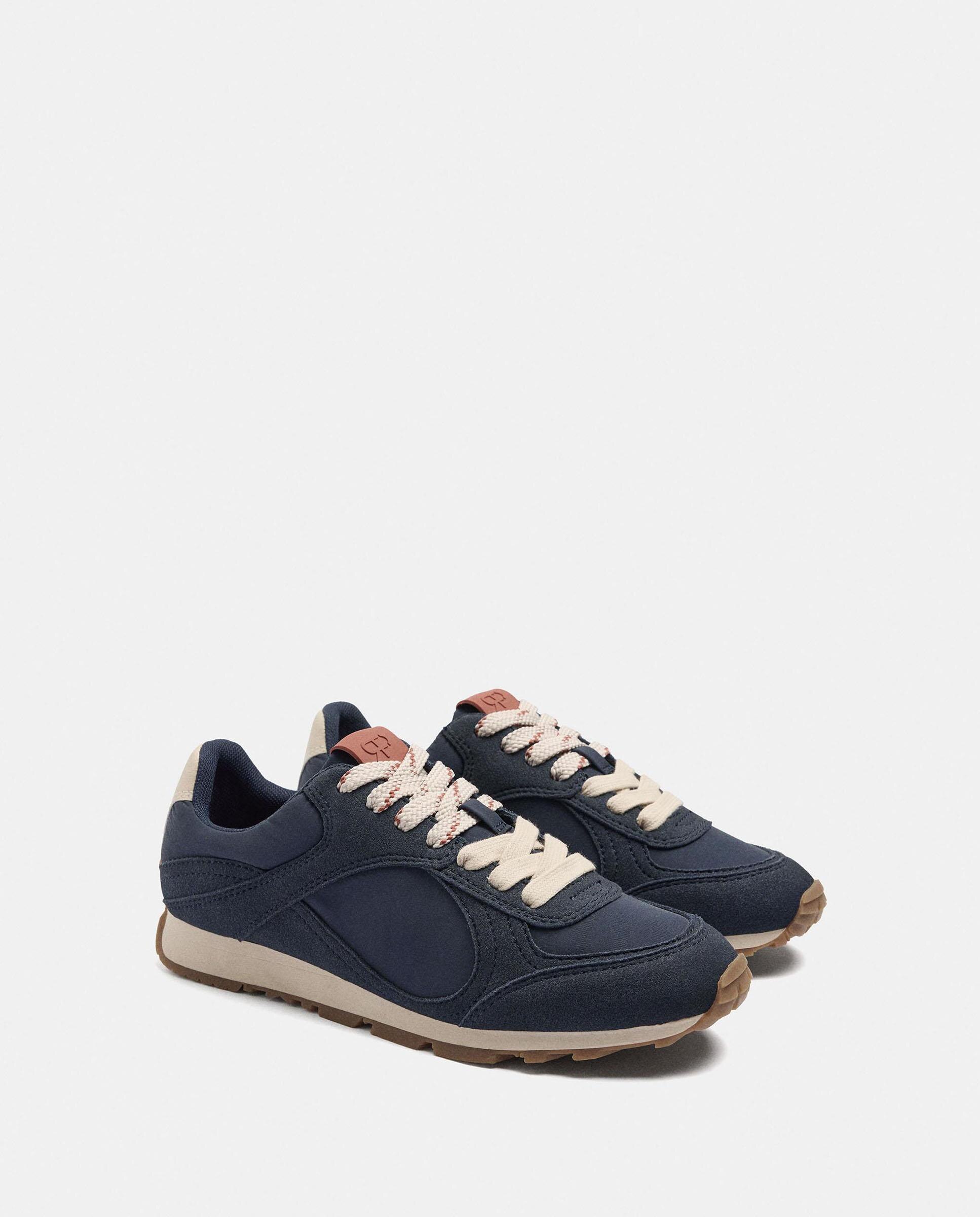 Zapatillas deportivas de mujer con suela a contraste en liso - Parfois - Azul marino Azul marino-2