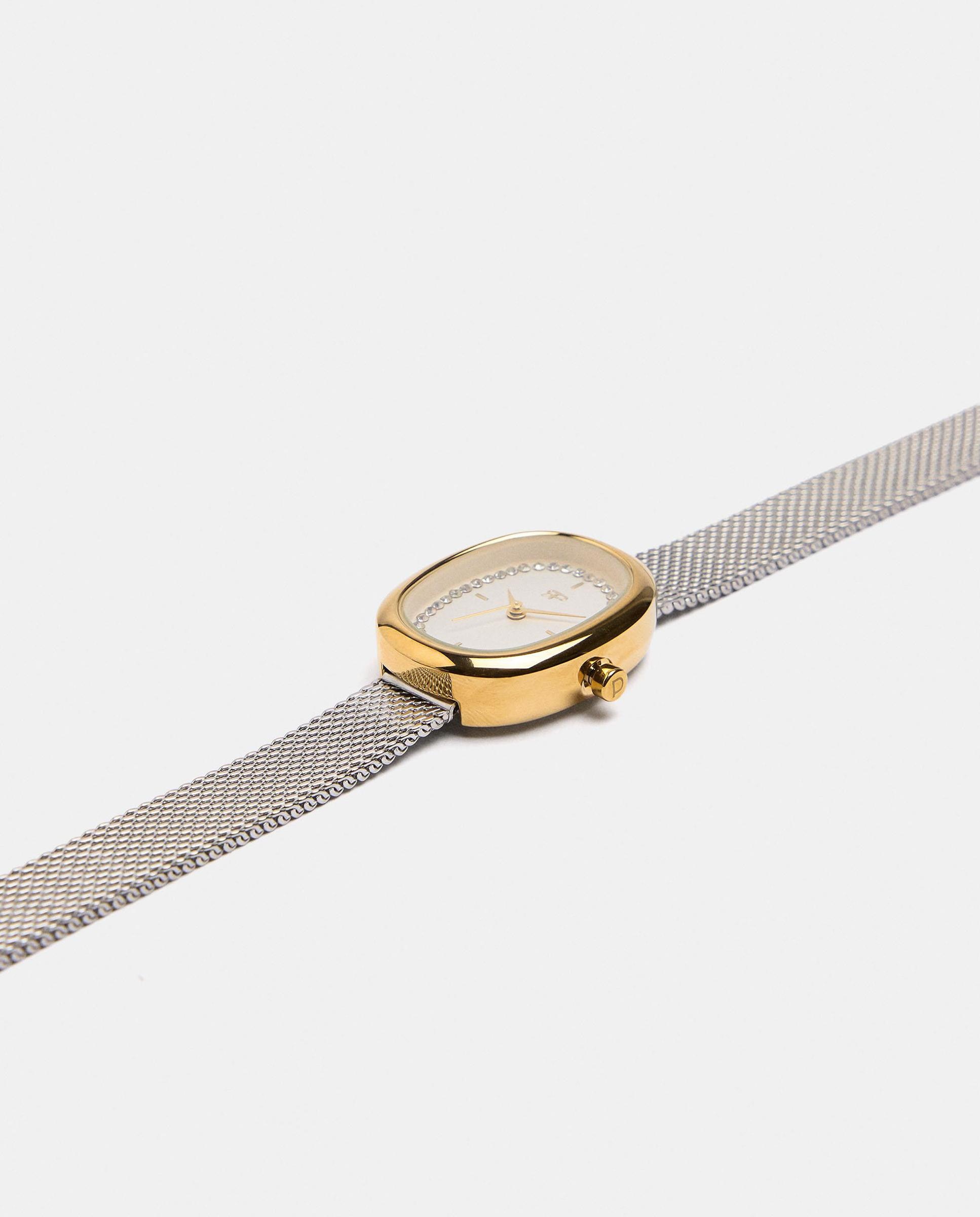 Reloj de mujer de acero inoxidable con correa de malla - Parfois - Multicolor Multicolor-2
