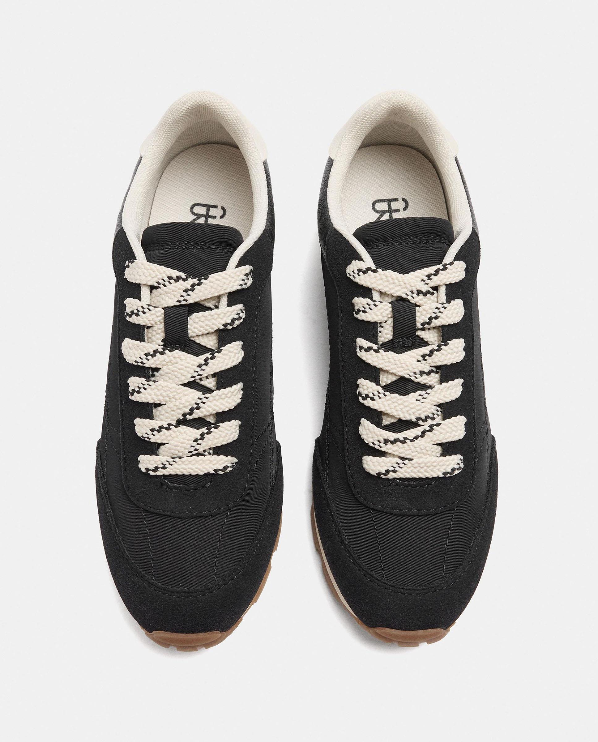 Zapatillas deportivas de mujer con suela a contraste en liso - Parfois - Negro Negro-3