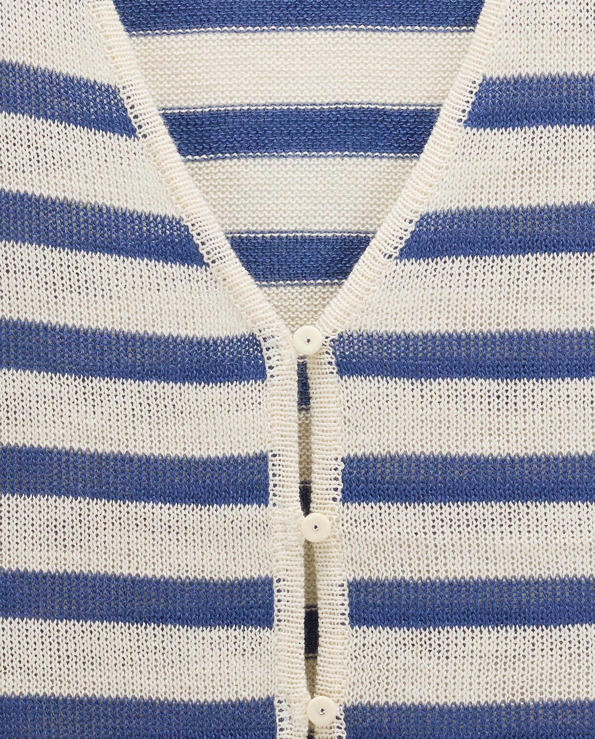 Chaleco de mujer de punto con estampado de rayas - Parfois - Azul marino Azul marino-5