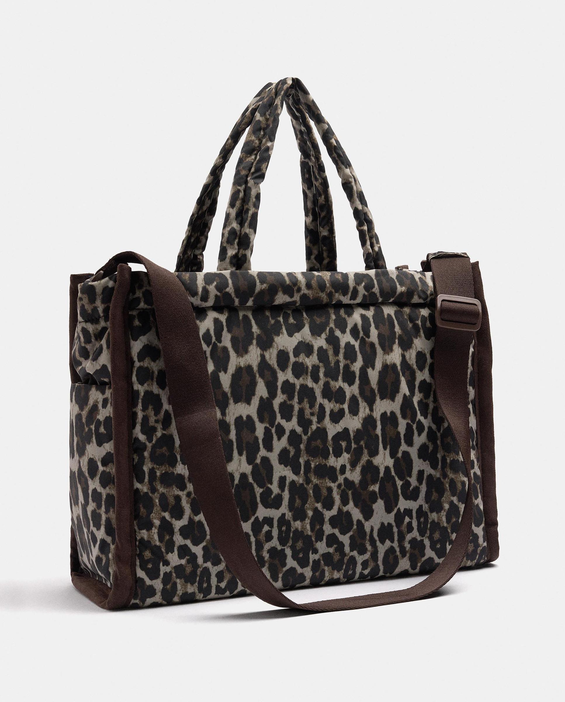 Portadocumentos de mujer para portátil de 14" con cierre de cremallera y estampado animal print - Parfois - Multicolor Multicolor-4