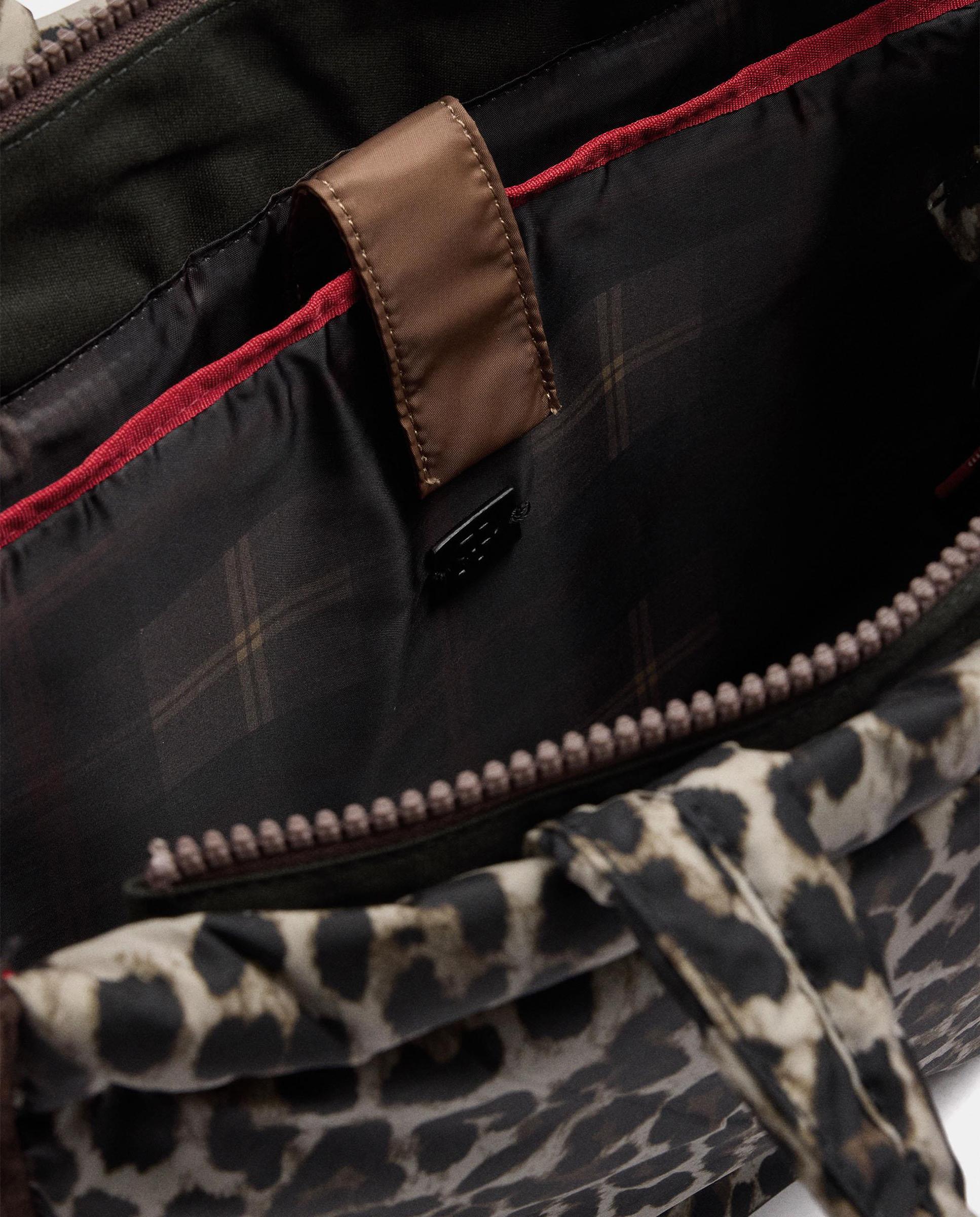 Portadocumentos de mujer para portátil de 14" con cierre de cremallera y estampado animal print - Parfois - Multicolor Multicolor-6