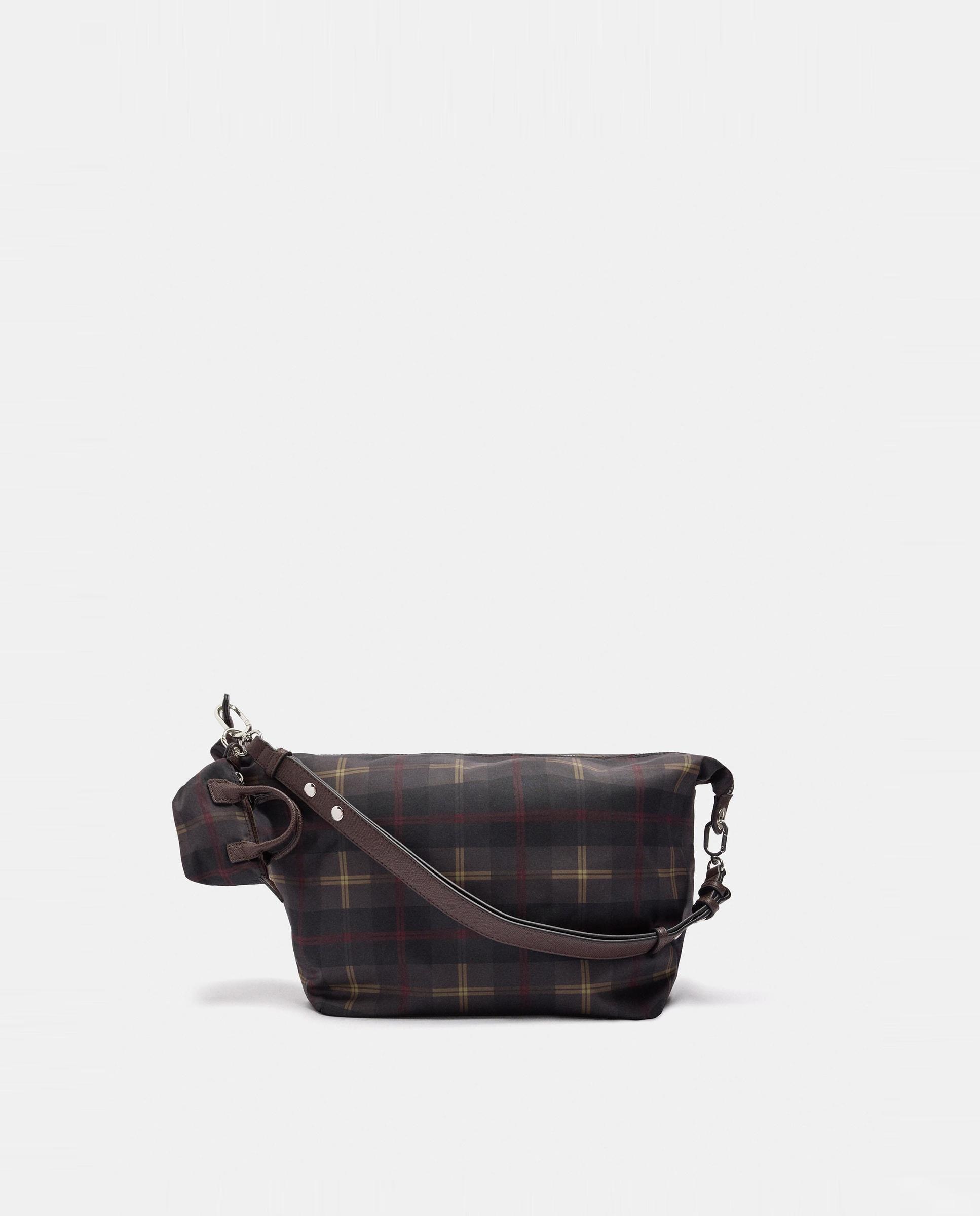 Bolso de hombro con cierre de cremallera con estampado vichy - Parfois - Multicolor Multicolor-1