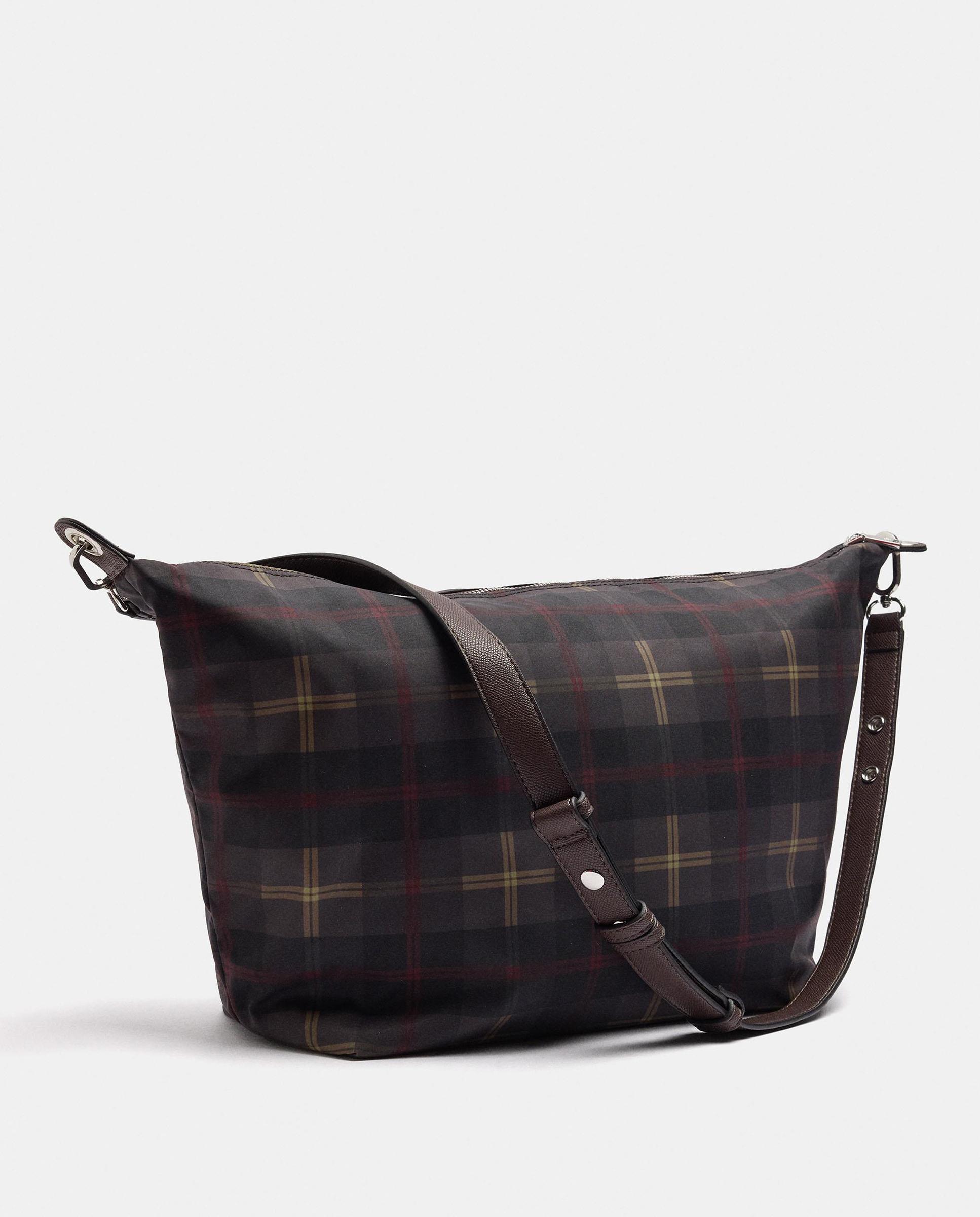 Bolso de hombro con cierre de cremallera con estampado vichy - Parfois - Multicolor Multicolor-2