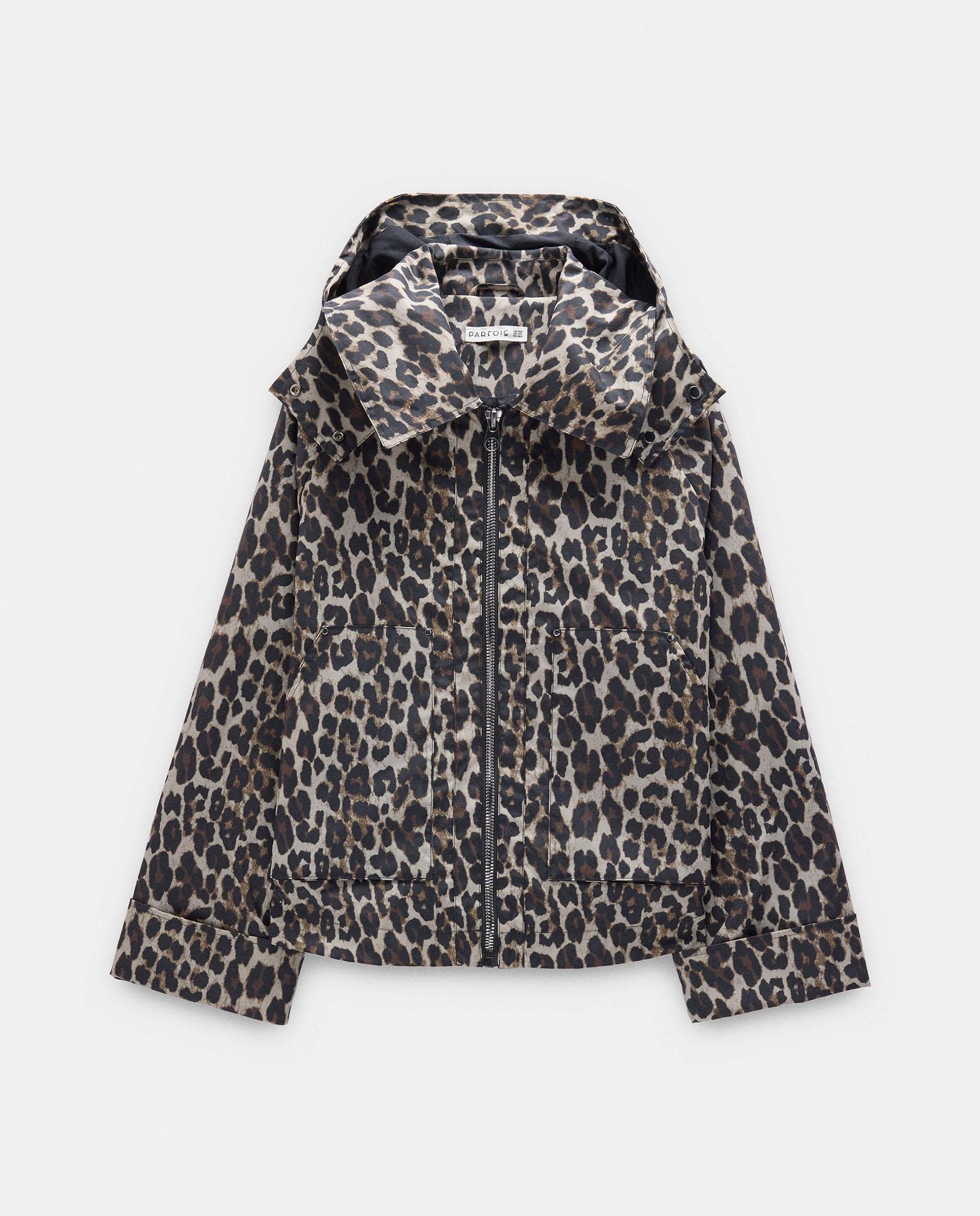 Chaqueta de mujer con cierre de cremallera y estampado animal print - Parfois - Multicolor Multicolor-7