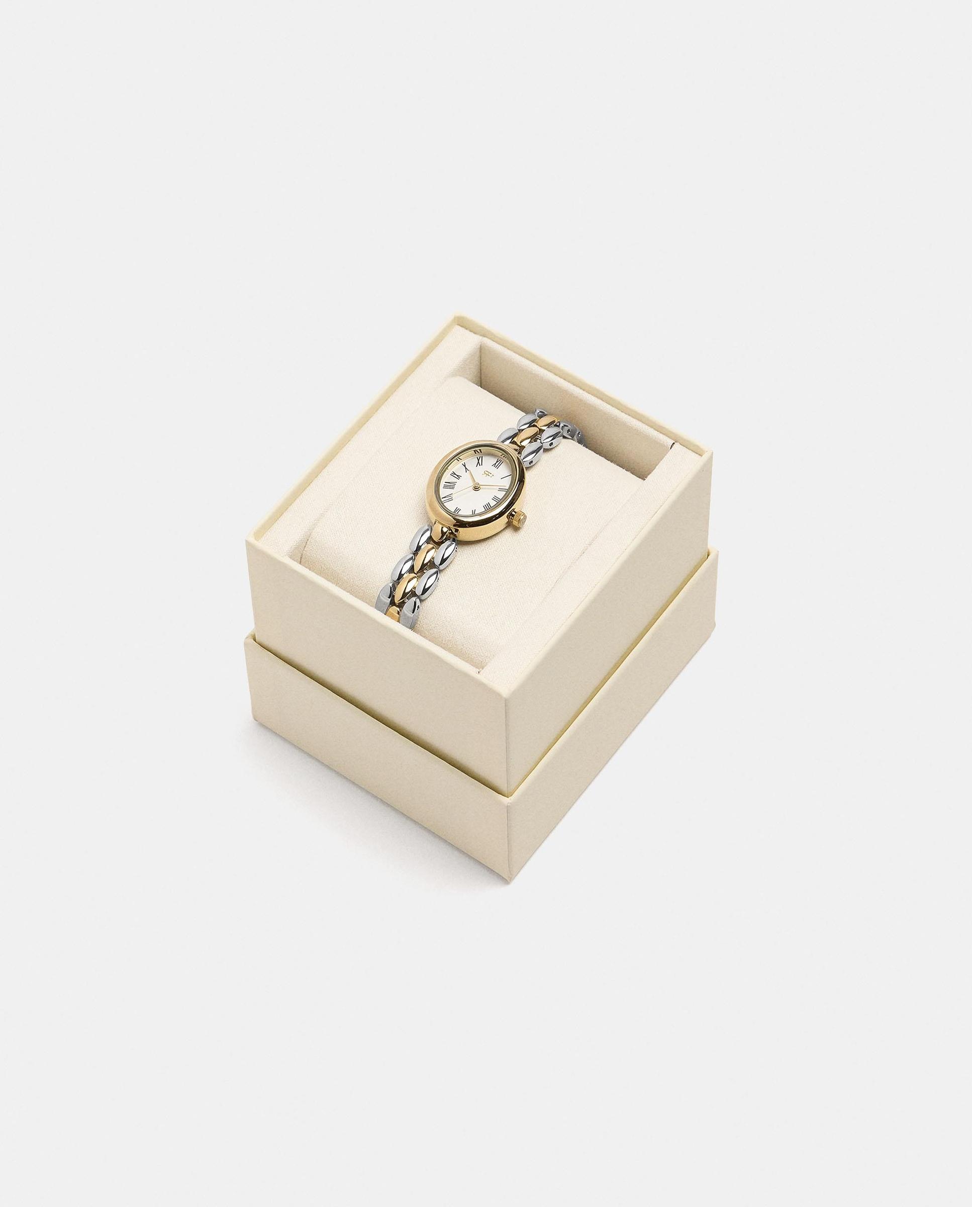 Reloj de mujer de acero inoxidable con correa de abalorios - Parfois - Multicolor Multicolor-4