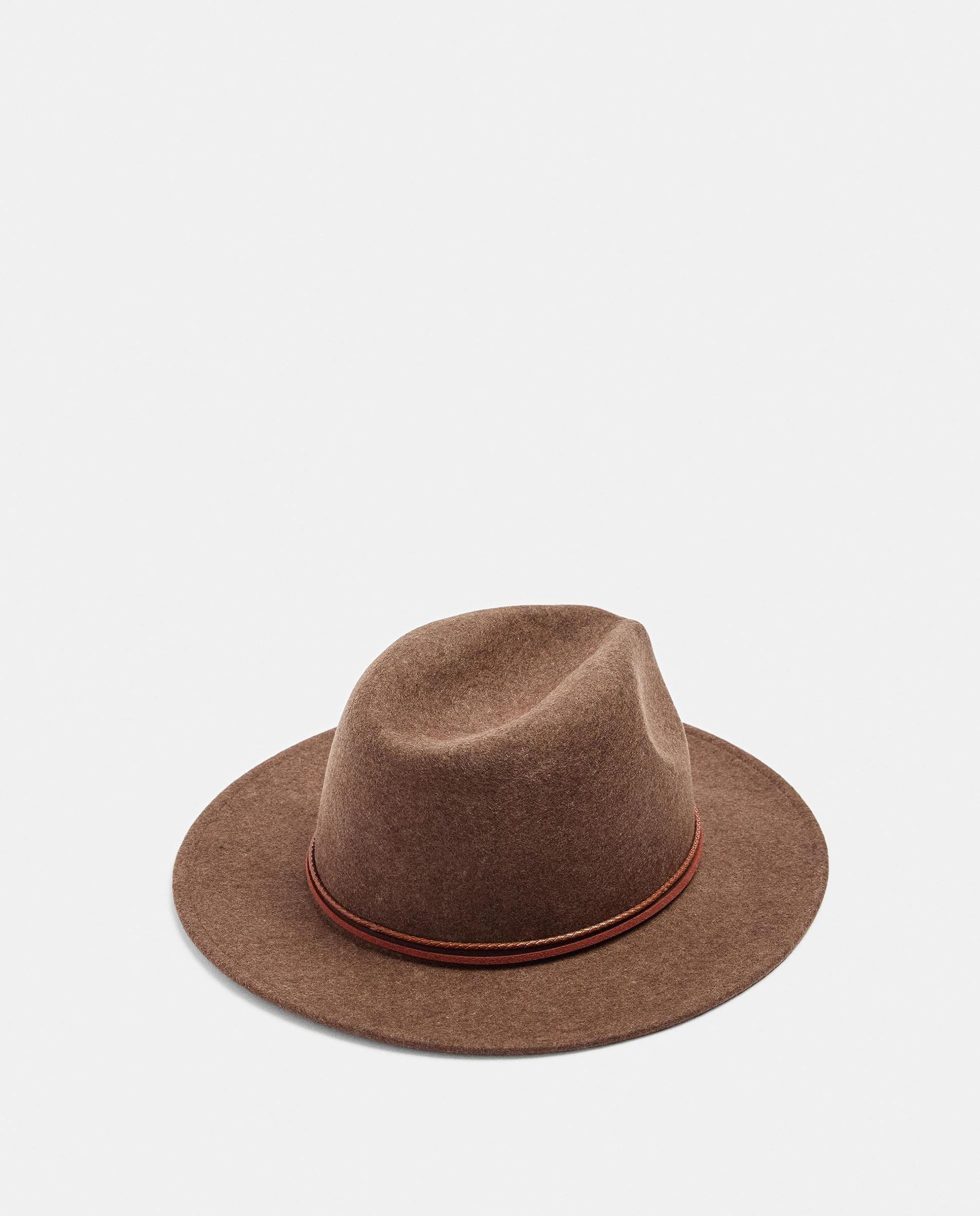 Imagen 4 de Sombrero de mujer con tira decorativa en liso - Parfois - Marrón Marrón