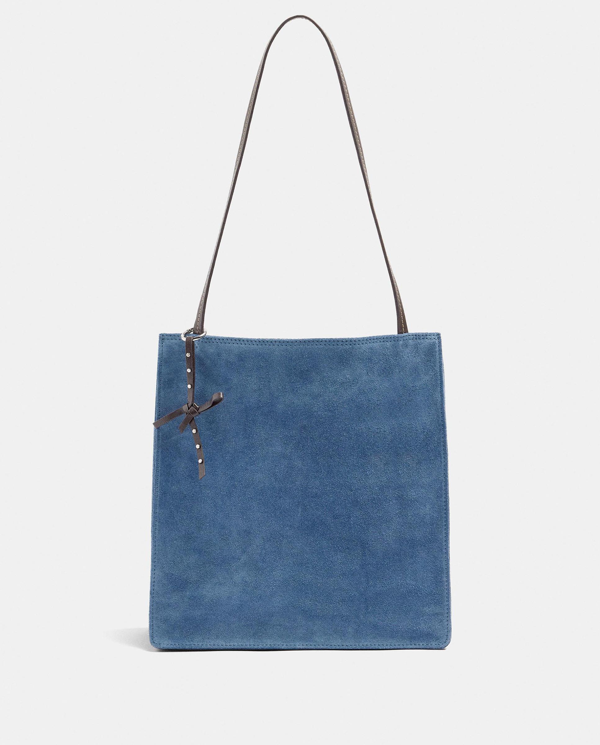 Shopper grande con cierre de imán en liso - Parfois - Azul Azul-3