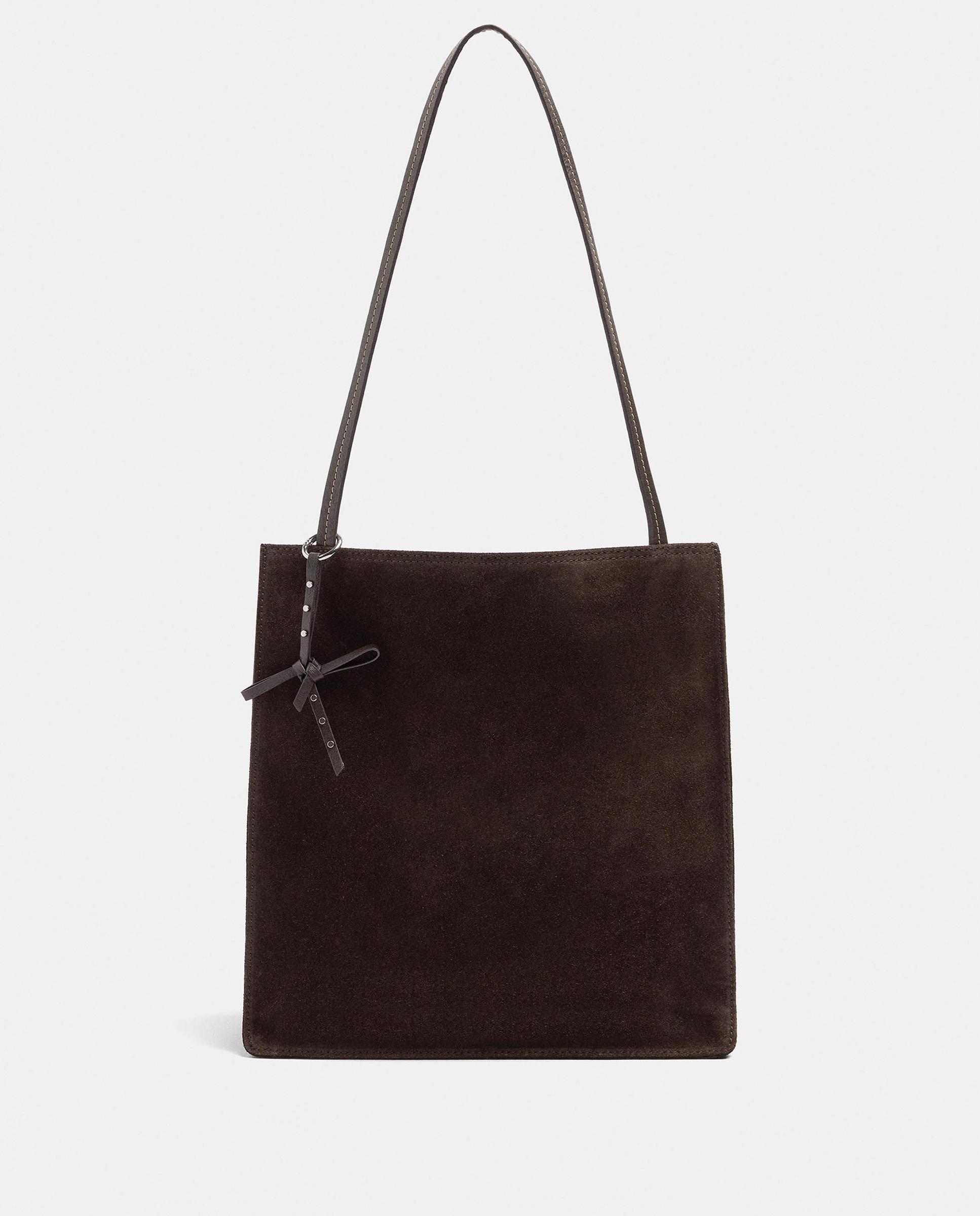 Shopper grande con cierre de imán en liso - Parfois - Marrón oscuro Marrón oscuro-3