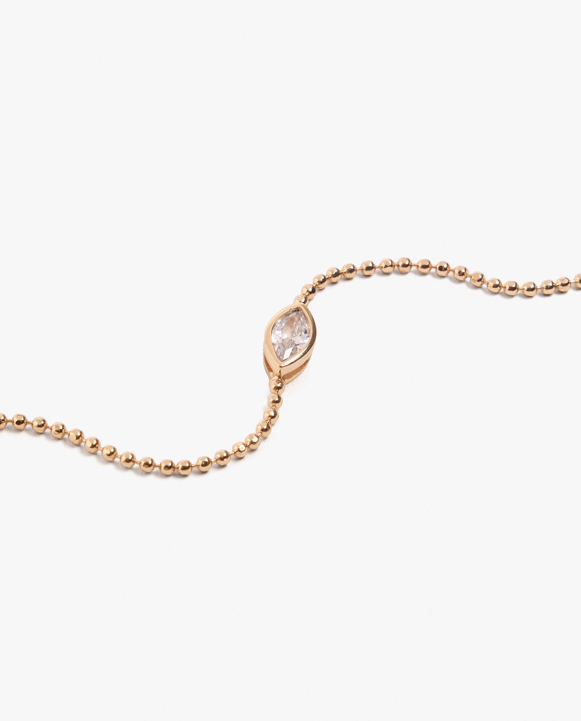 Imagen 2 de Pulsera de cadena con circonitas decorativas - Parfois - Blanco Blanco