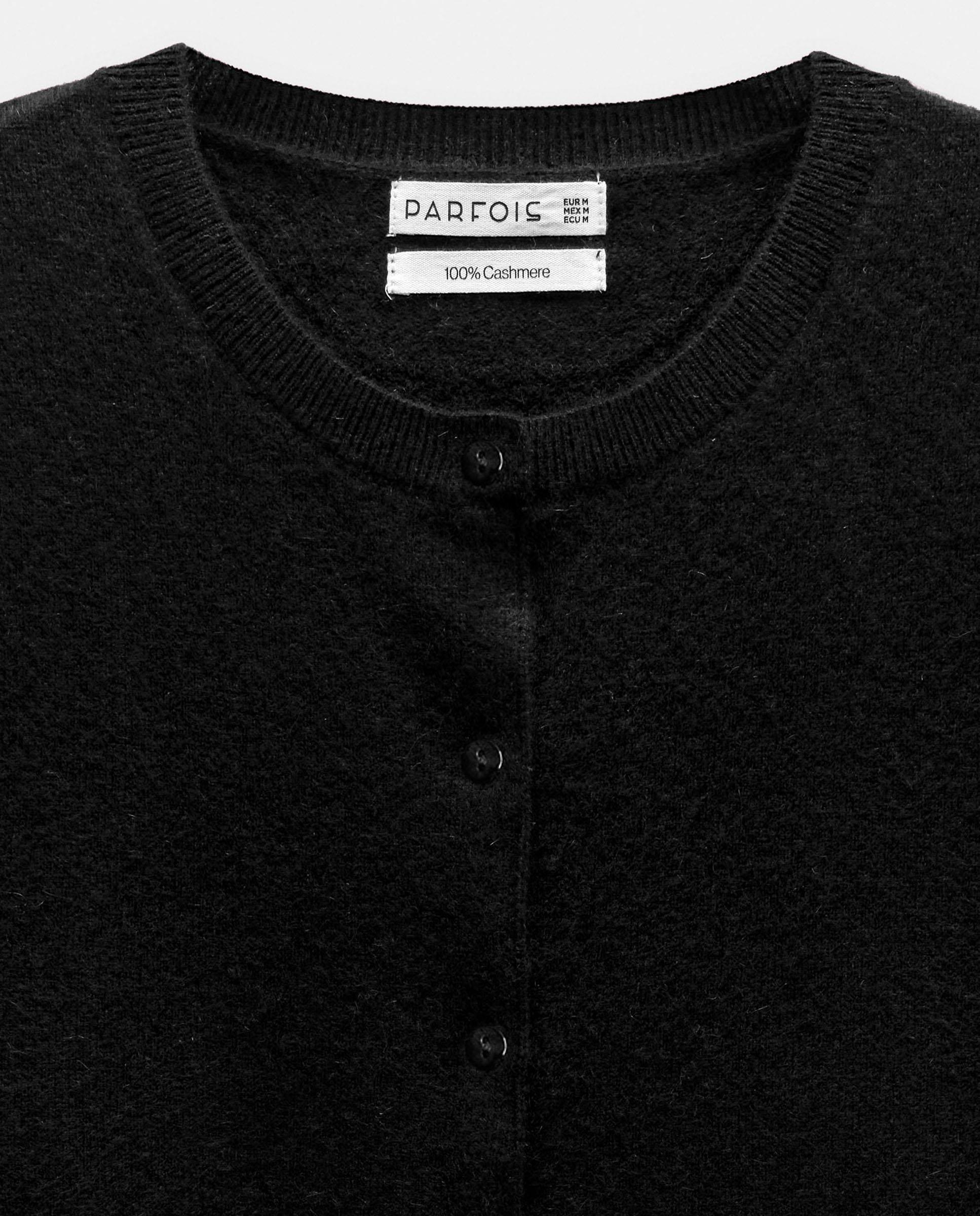 Imagen 5 de Cárdigan de mujer 100% cashmere de punto en liso - Parfois - Negro Negro