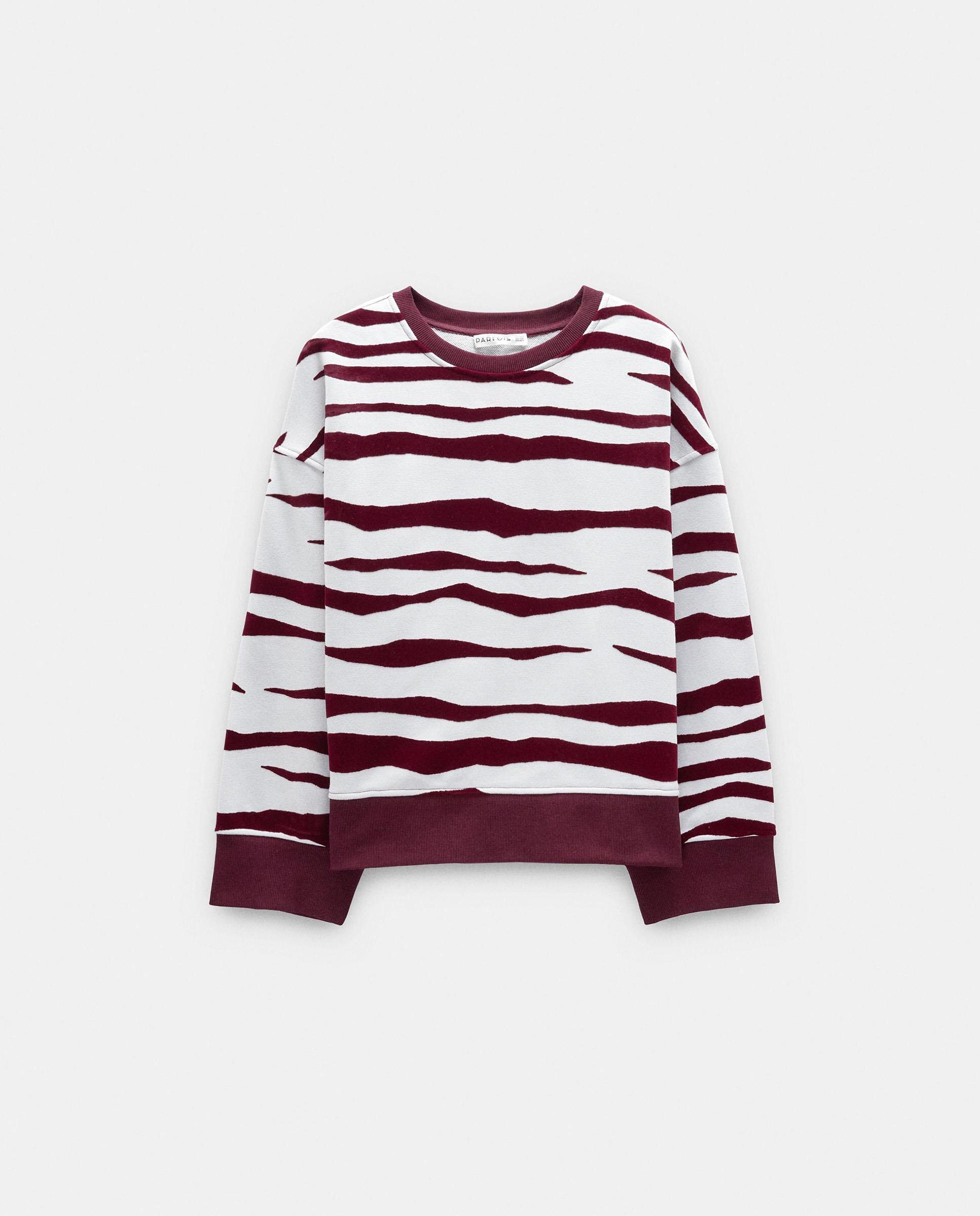 Sudadera de mujer con cuello redondo y estampado animal print - Parfois - Multicolor Multicolor-7