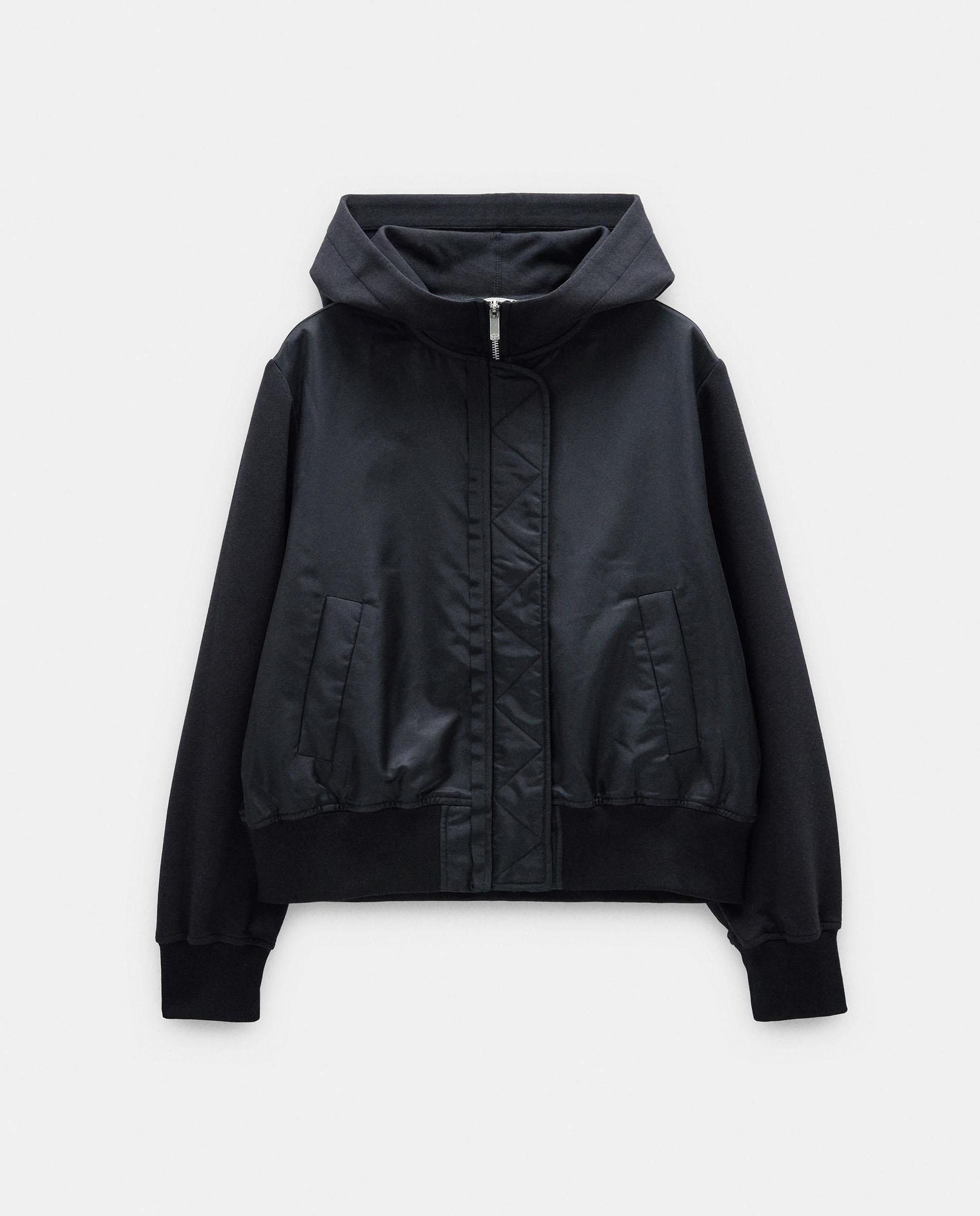 Chaqueta de mujer estilo bomber con cierre de cremallera - Parfois - Negro Negro-7