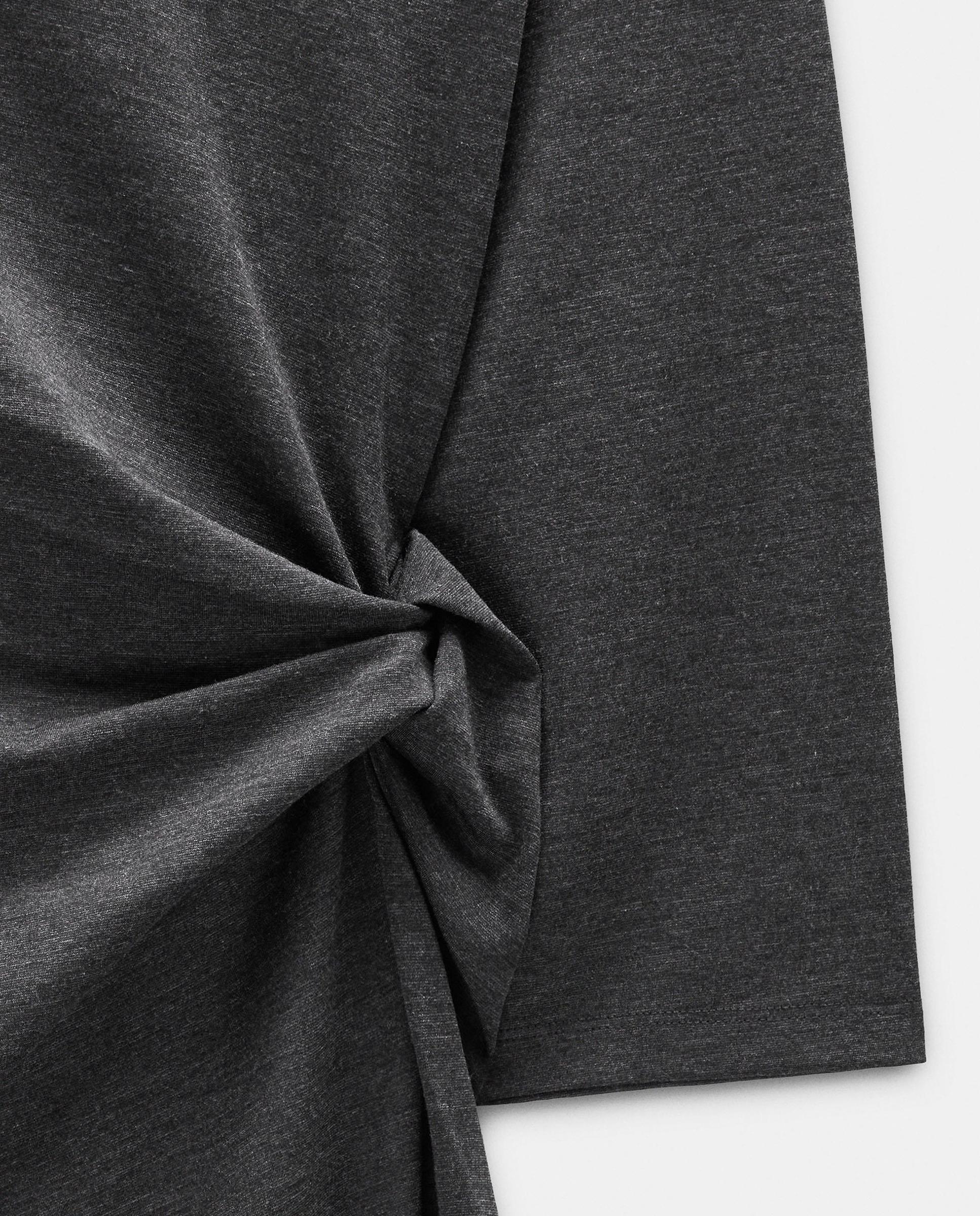 Vestido midi de manga larga con falda evasé - Parfois - Gris Gris-5