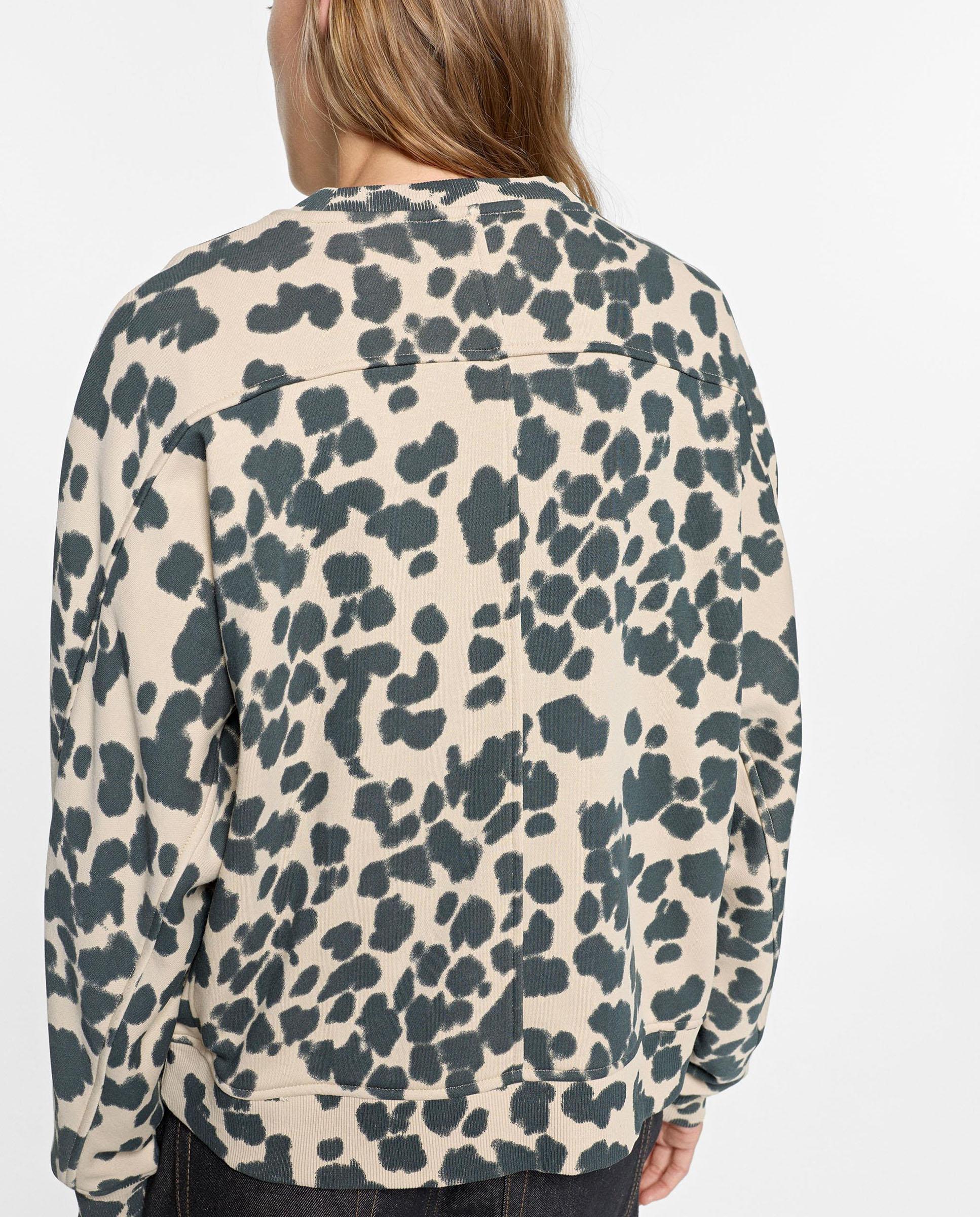 Sudadera de mujer con cuello redondo y estampado animal print - Parfois - Multicolor Multicolor-4
