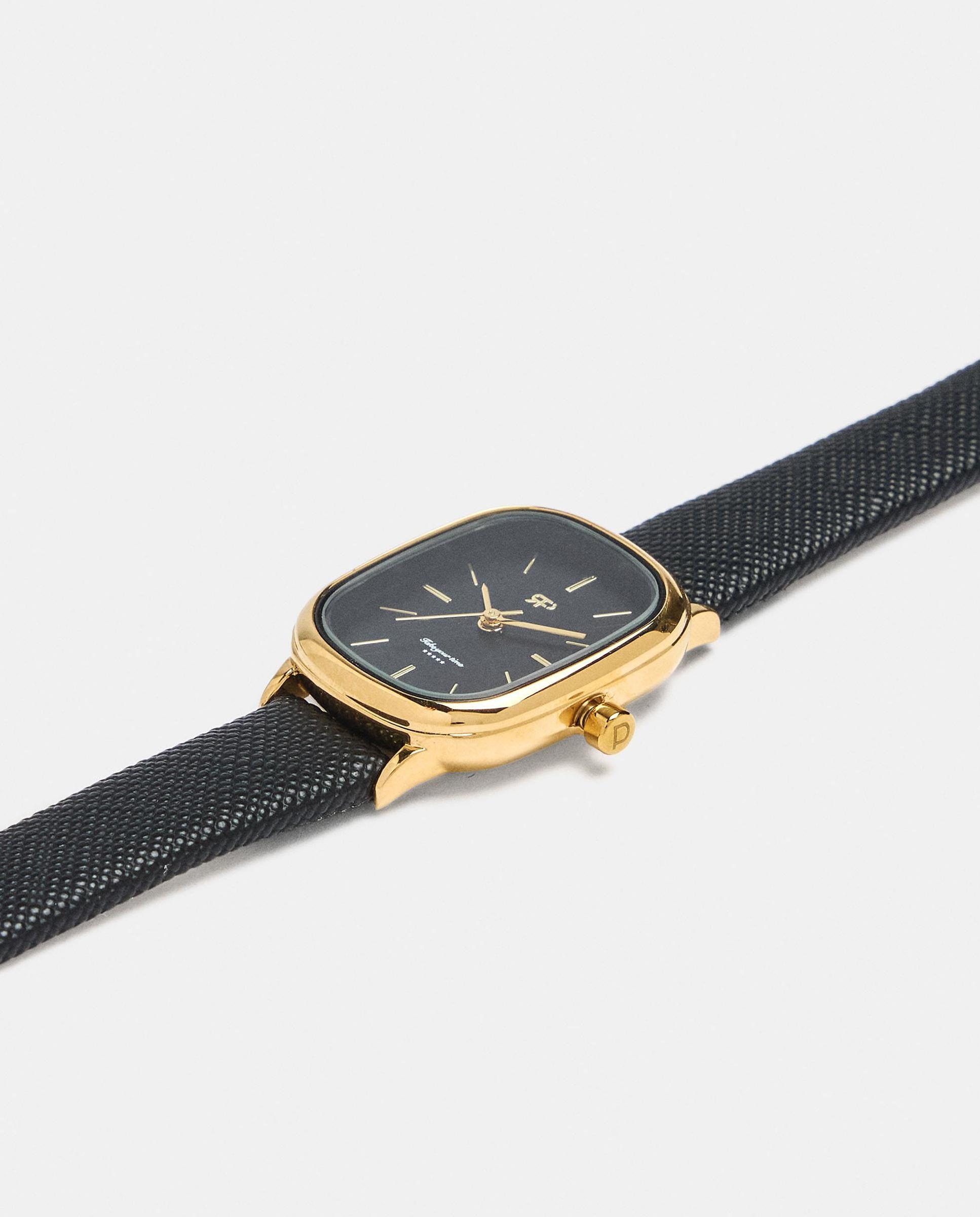 Reloj de mujer cuadrado con cierre de hebilla - Parfois - Negro Negro-2