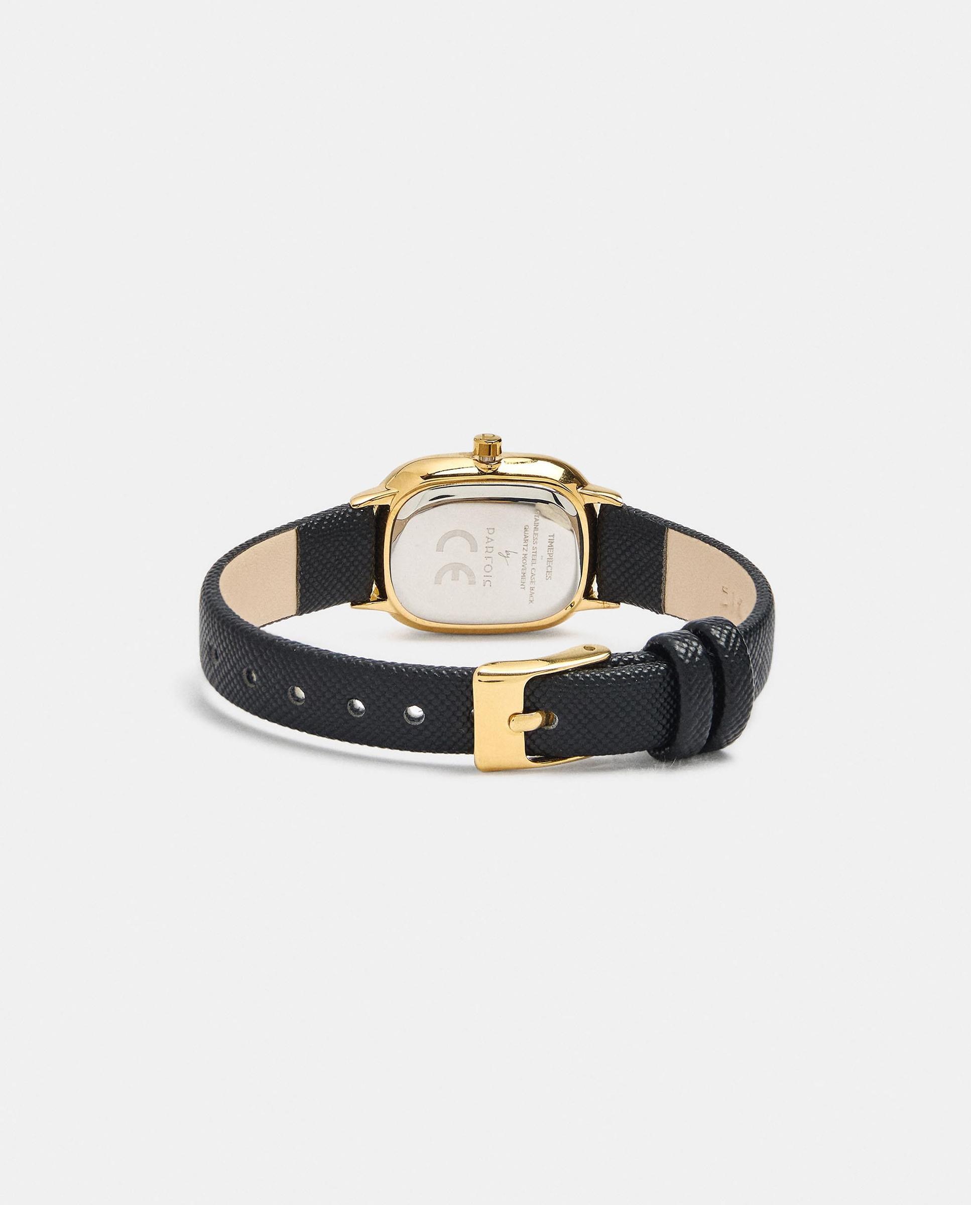 Reloj de mujer cuadrado con cierre de hebilla - Parfois - Negro Negro-3