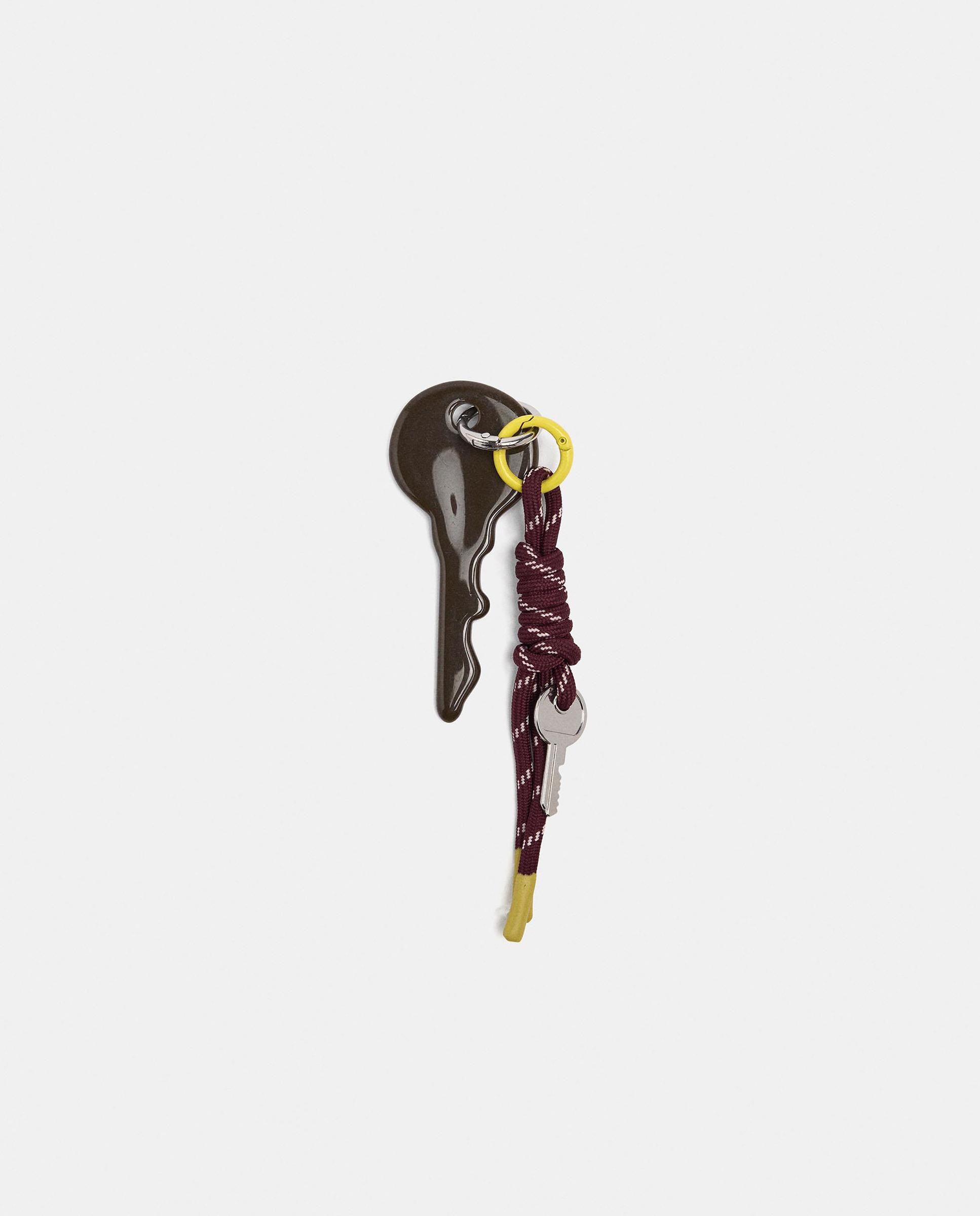 Mochila de mujer con cierre de cremallera y llavero extraíble en liso - Parfois - Natural Natural-6