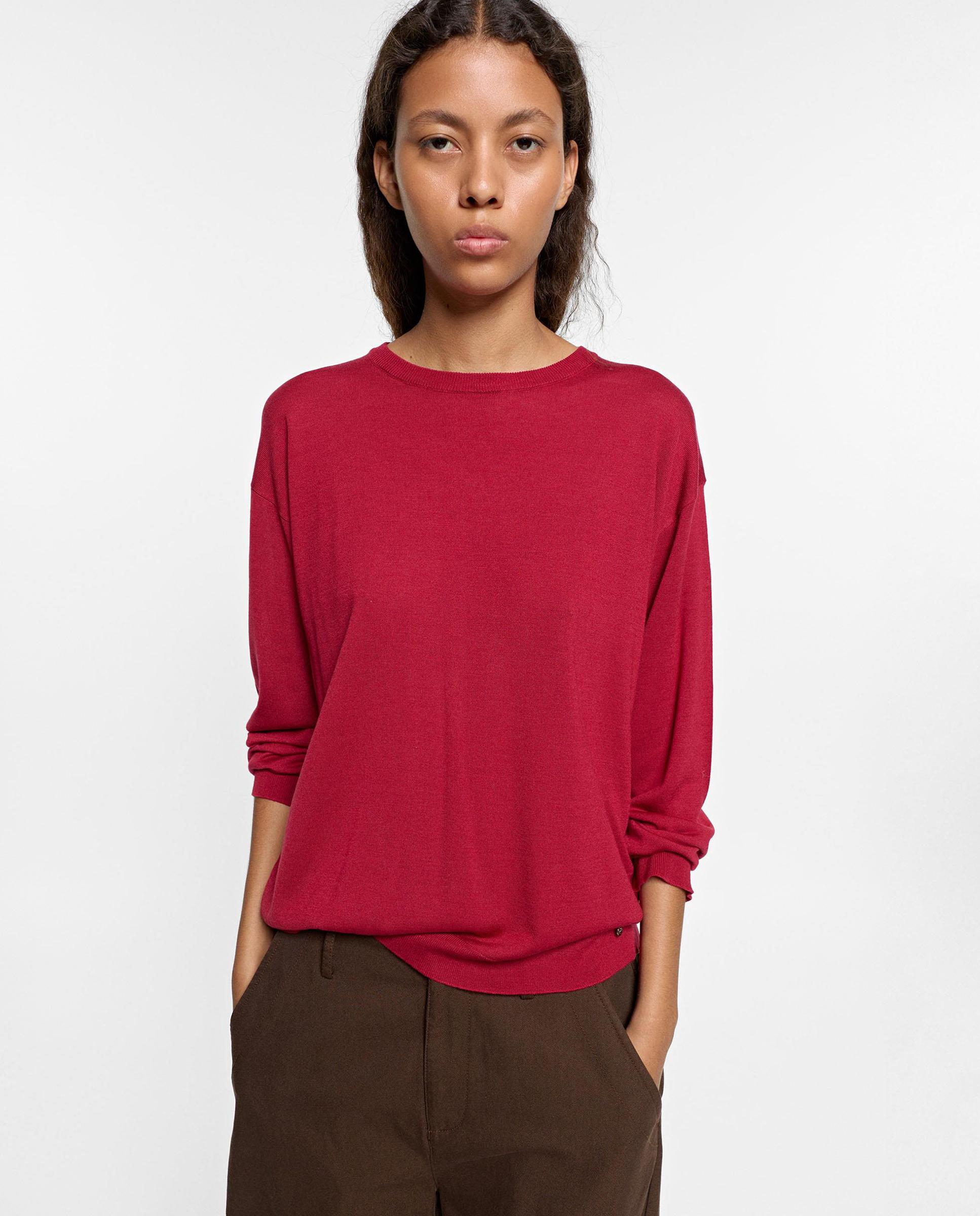 Jersey de mujer de punto de manga larga - Parfois - Rojo Rojo-1
