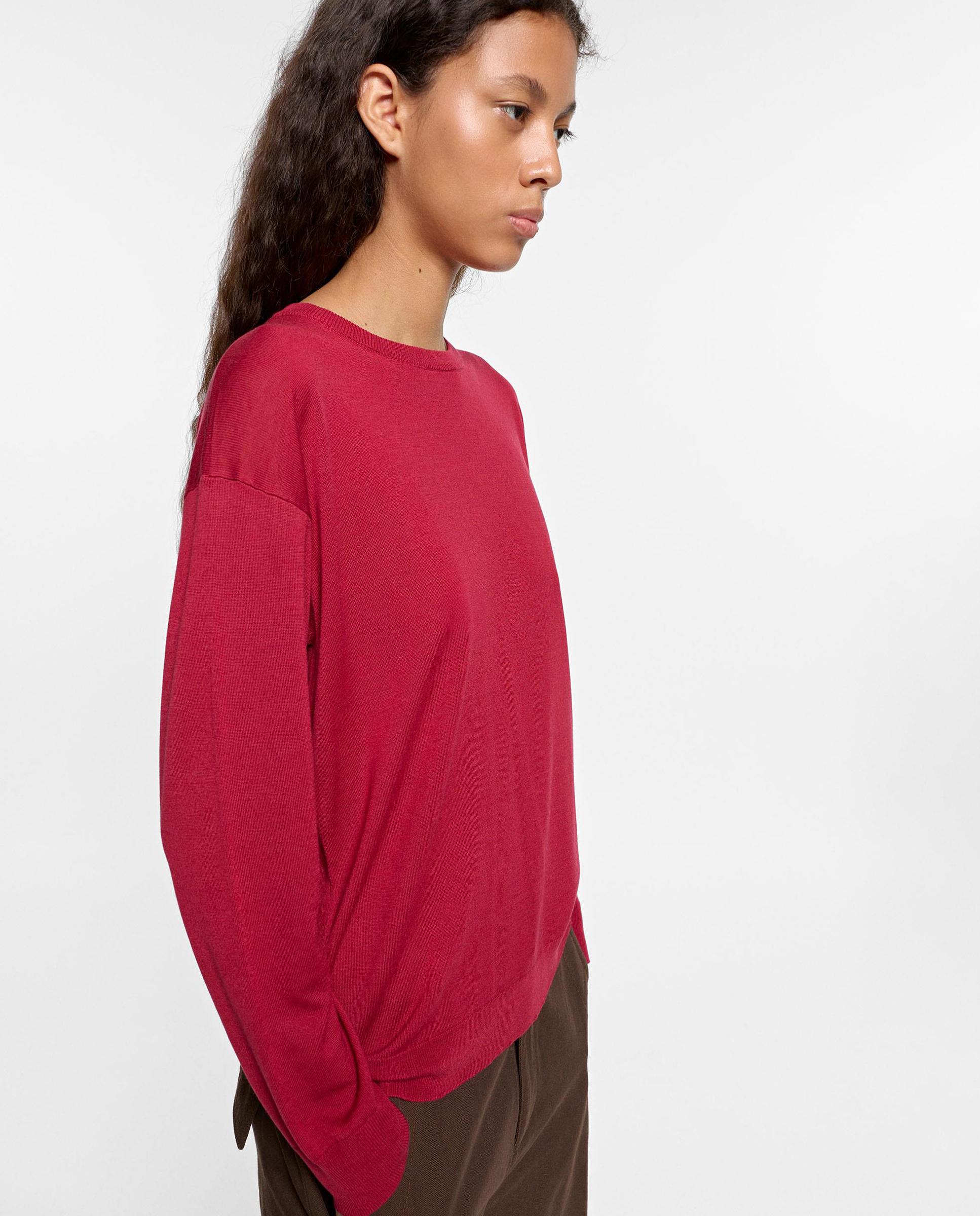 Jersey de mujer de punto de manga larga - Parfois - Rojo Rojo-3