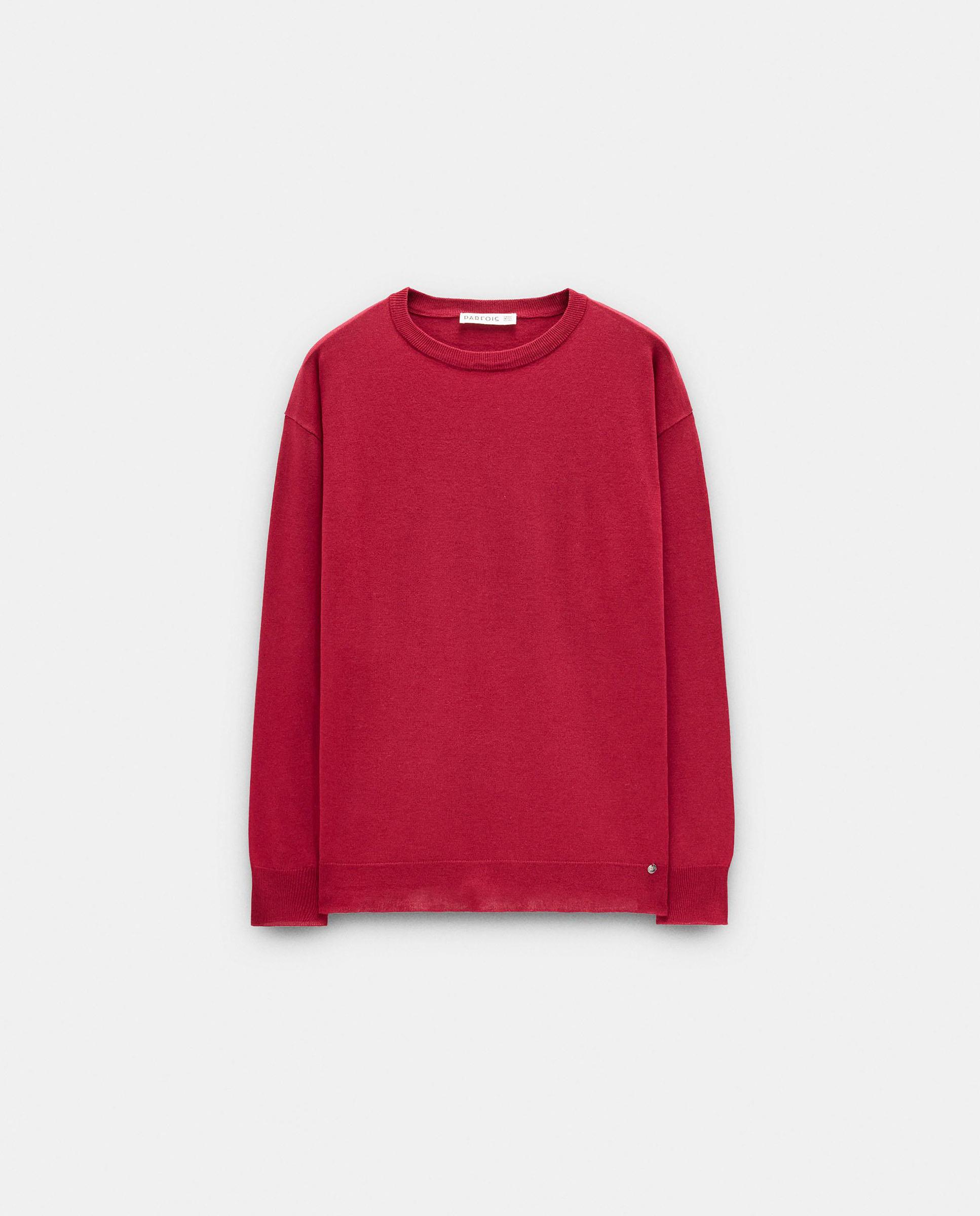 Jersey de mujer de punto de manga larga - Parfois - Rojo Rojo-6