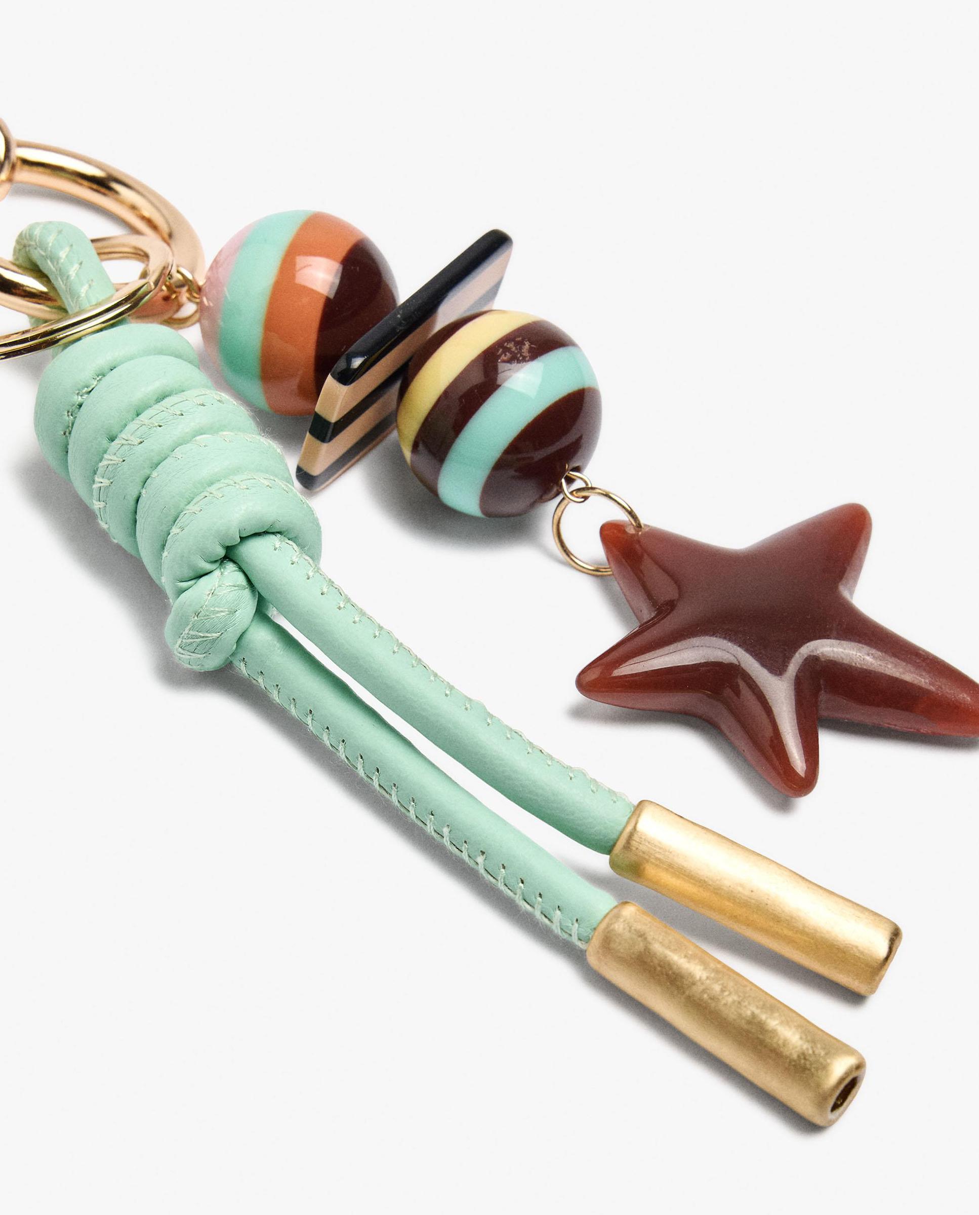 Llavero con charm de bolas y estrella decorativa - Parfois - Multicolor Multicolor-3