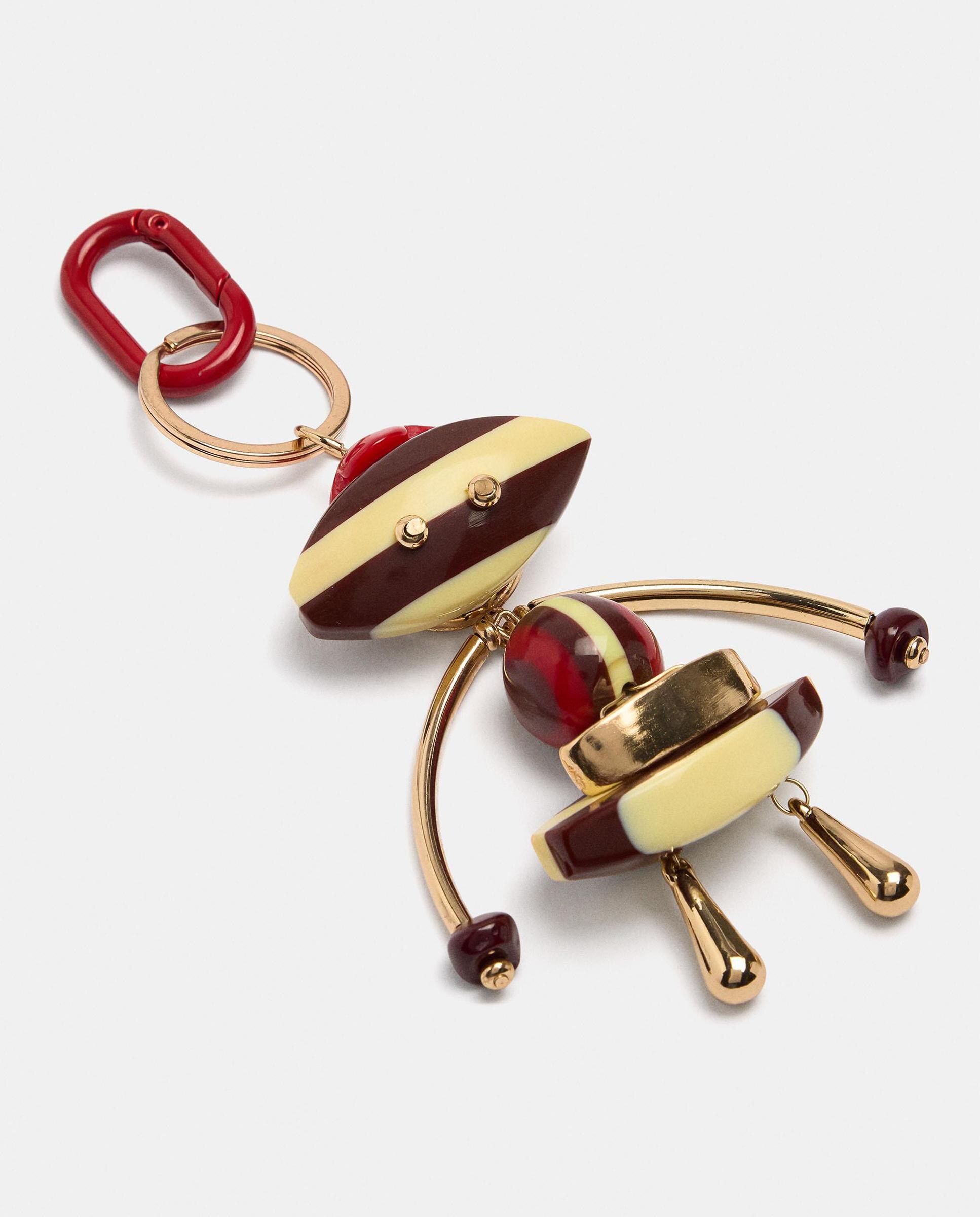 Llavero con charm decorativo de figura geométrica - Parfois - Multicolor Multicolor-3