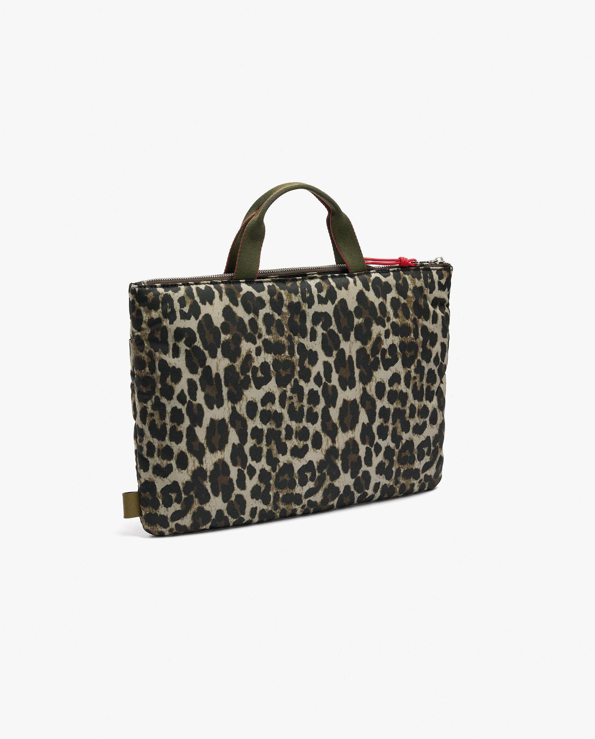 Imagen 2 de Portadocumentos de mujer con cierre de cremallera y estampado animal print - Parfois - Multicolor Multicolor