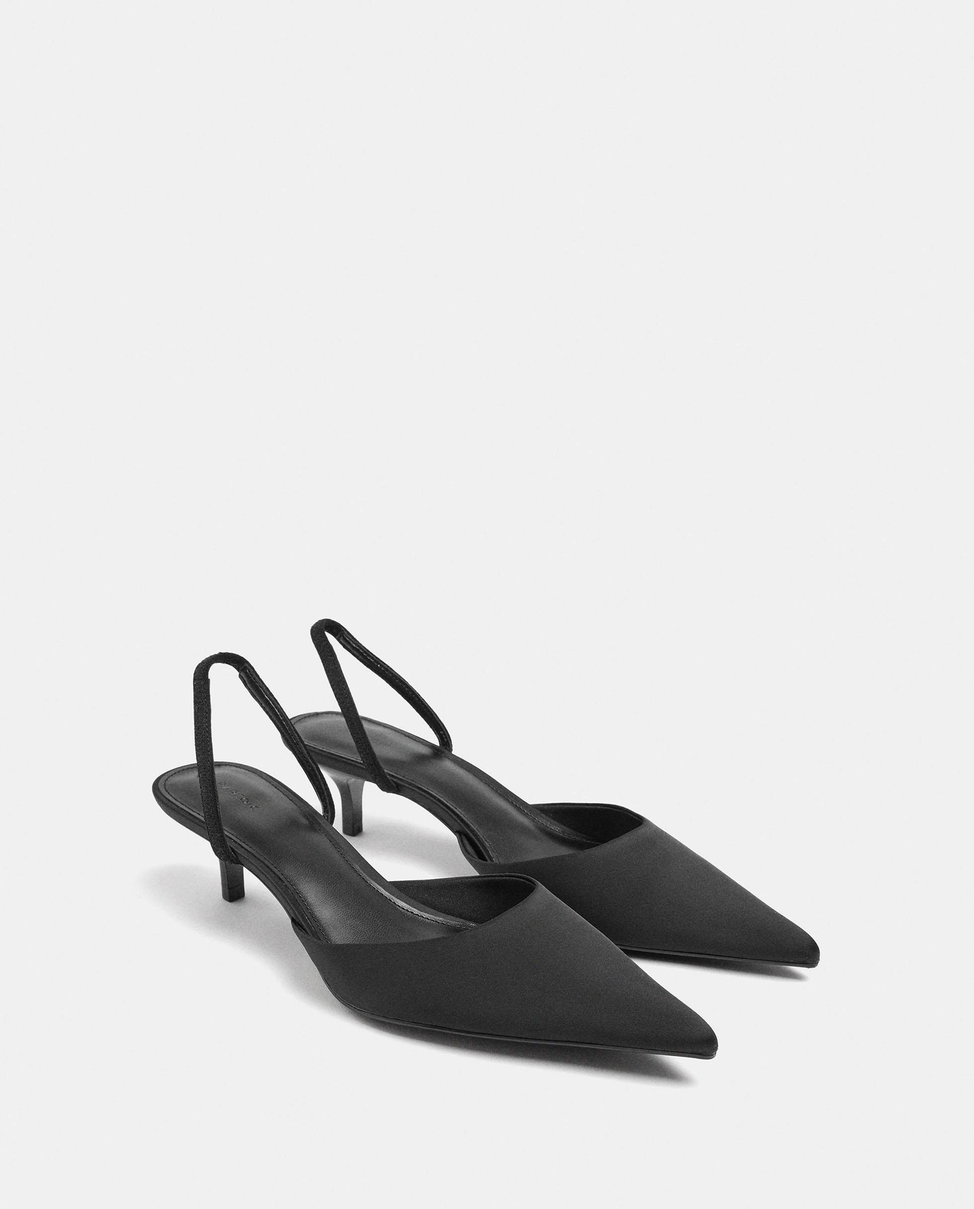 Zapatos de salón de mujer con tira elástica en liso - Parfois - Negro Negro-2