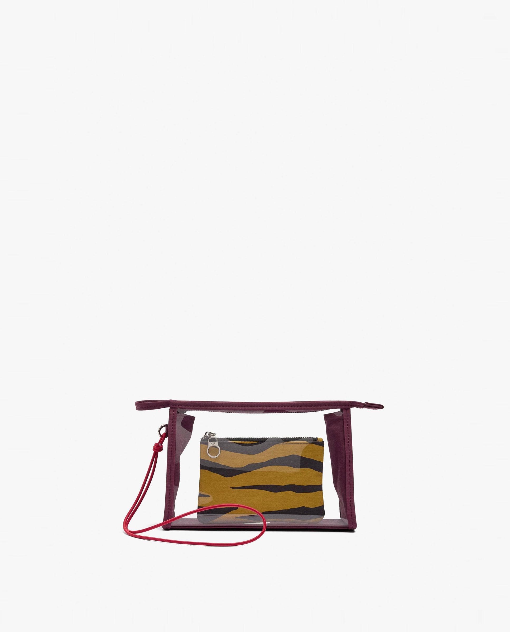 Neceser con cierre de cremallera y estampado animal print - Parfois - Multicolor Multicolor-1