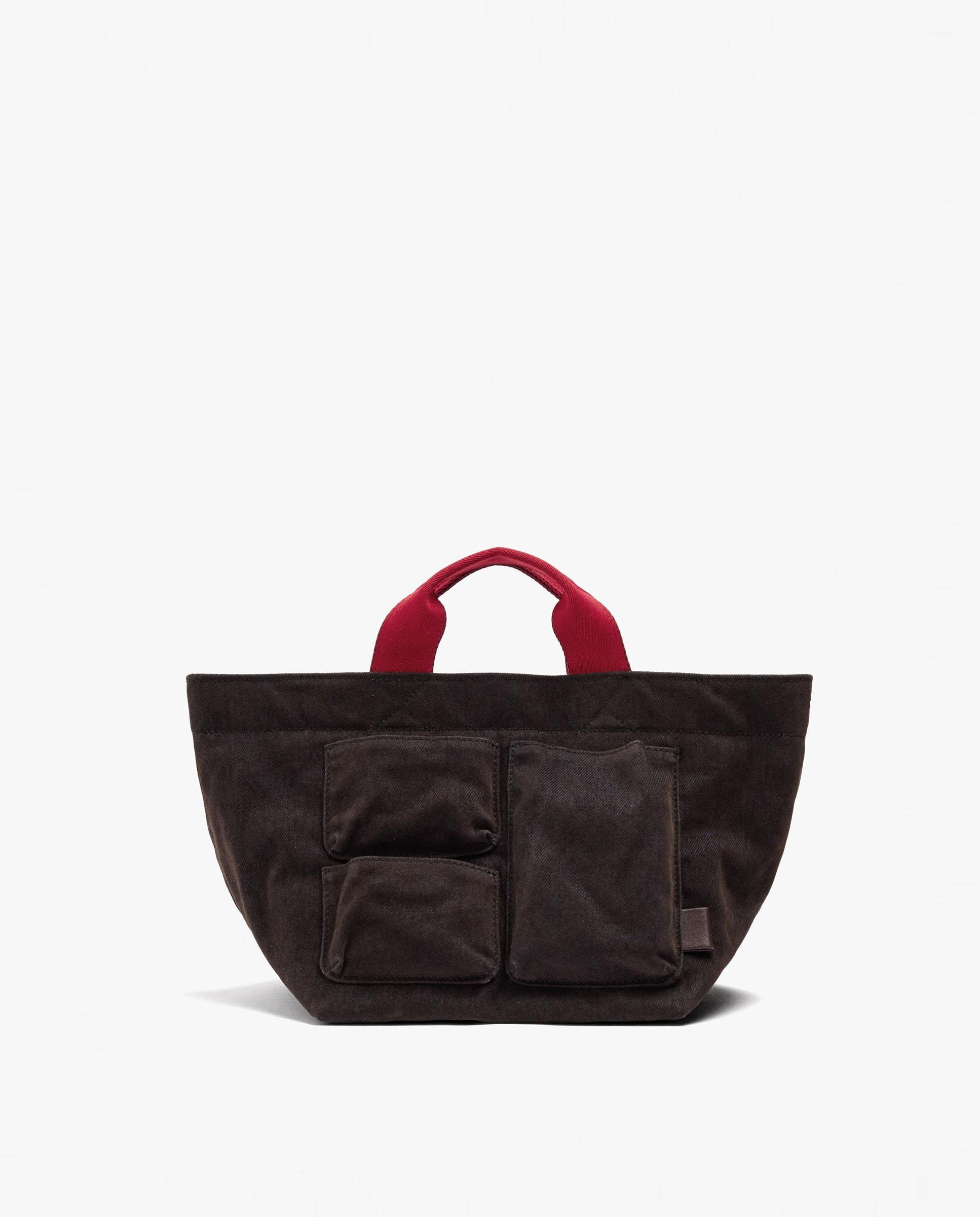 Bolso de mano multiposición mini convertible a bandolera con cierre de cremallera - Parfois - Marrón oscuro Marrón oscuro-1