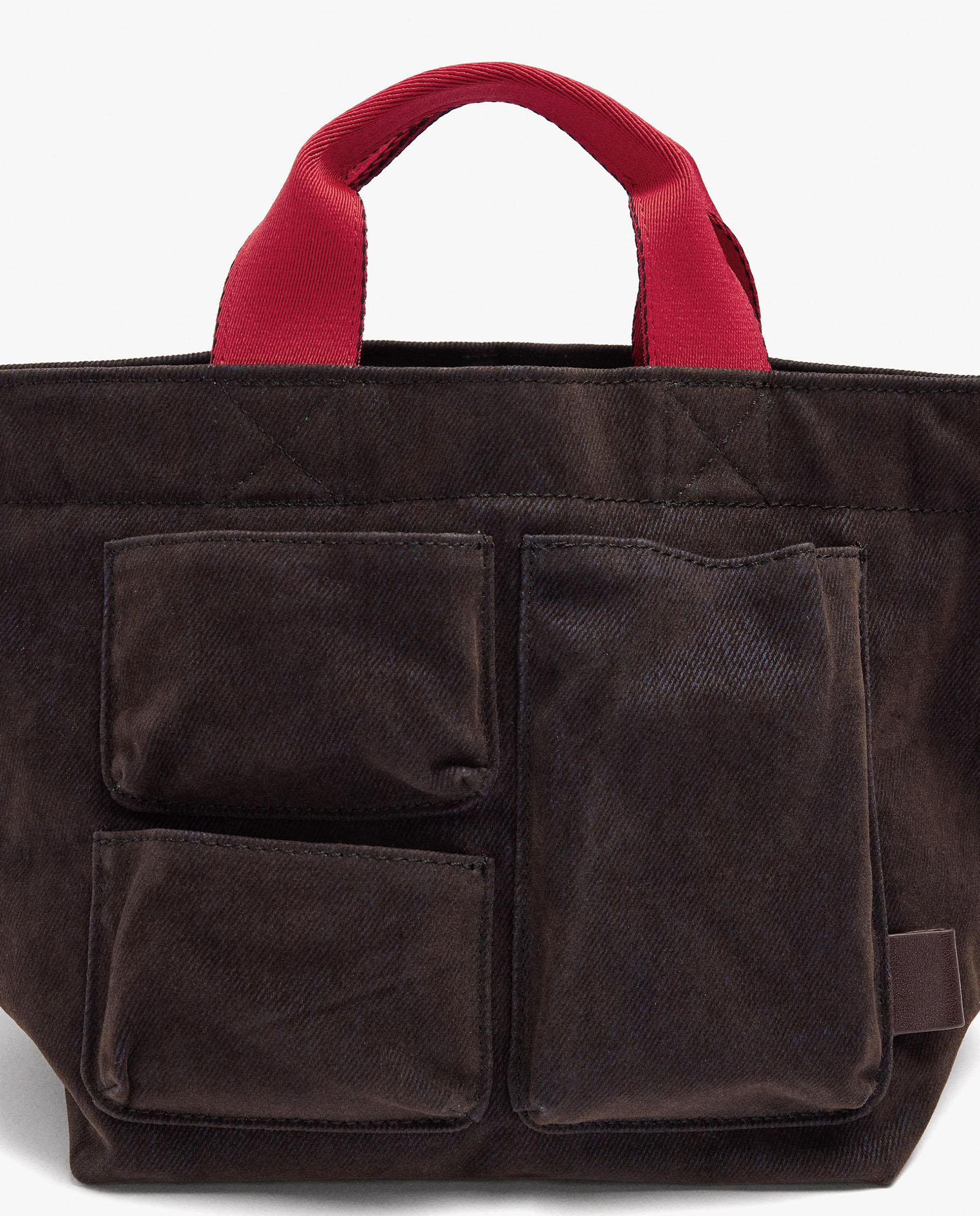 Bolso de mano multiposición mini convertible a bandolera con cierre de cremallera - Parfois - Marrón oscuro Marrón oscuro-3