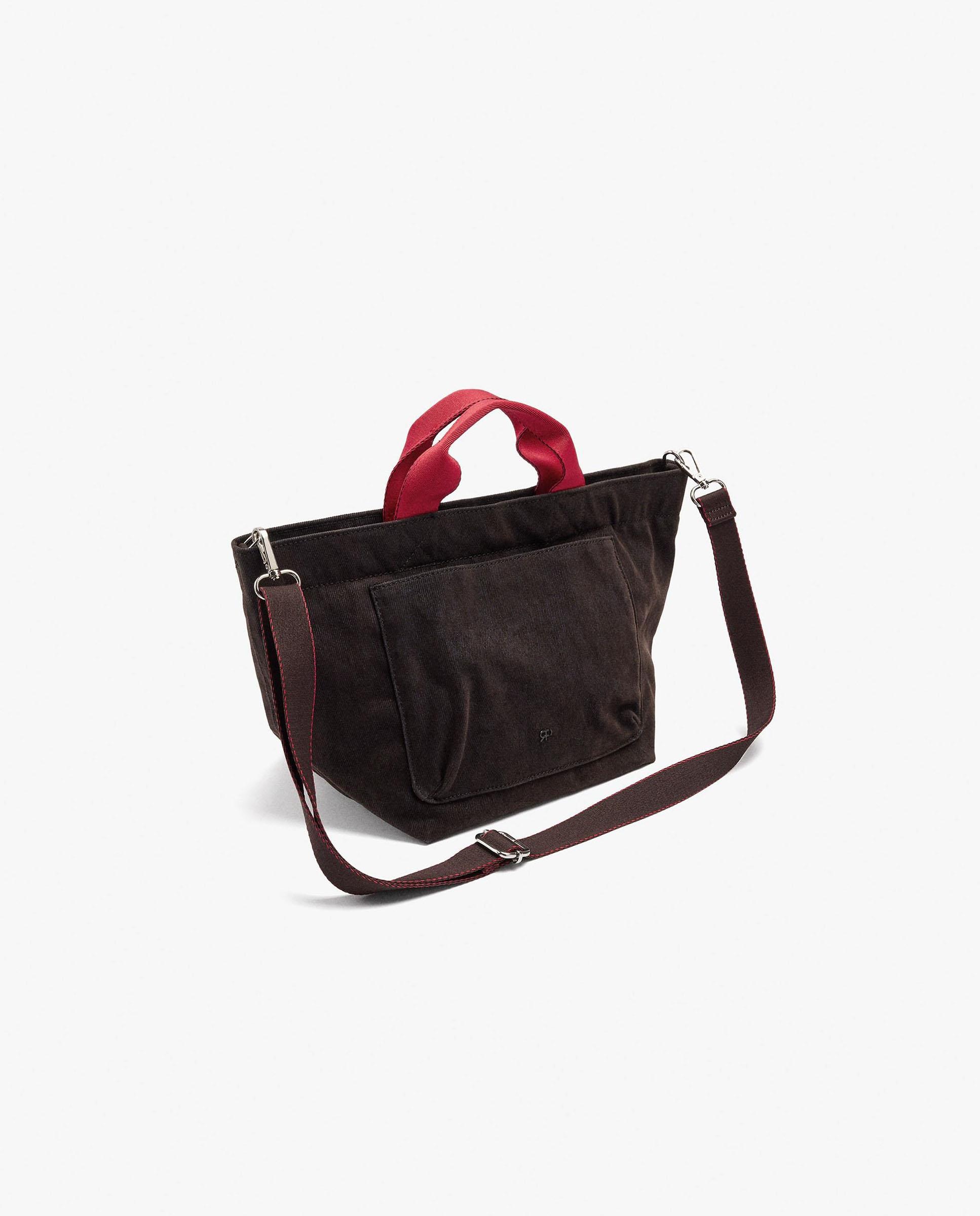 Bolso de mano multiposición mini convertible a bandolera con cierre de cremallera - Parfois - Marrón oscuro Marrón oscuro-2