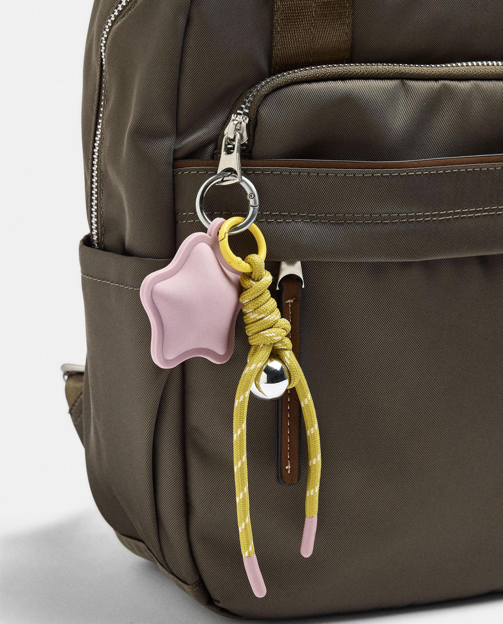 Mochila de mujer con varios compartimentos y cierre de cremallera en liso - Parfois - Kaki Kaki-3