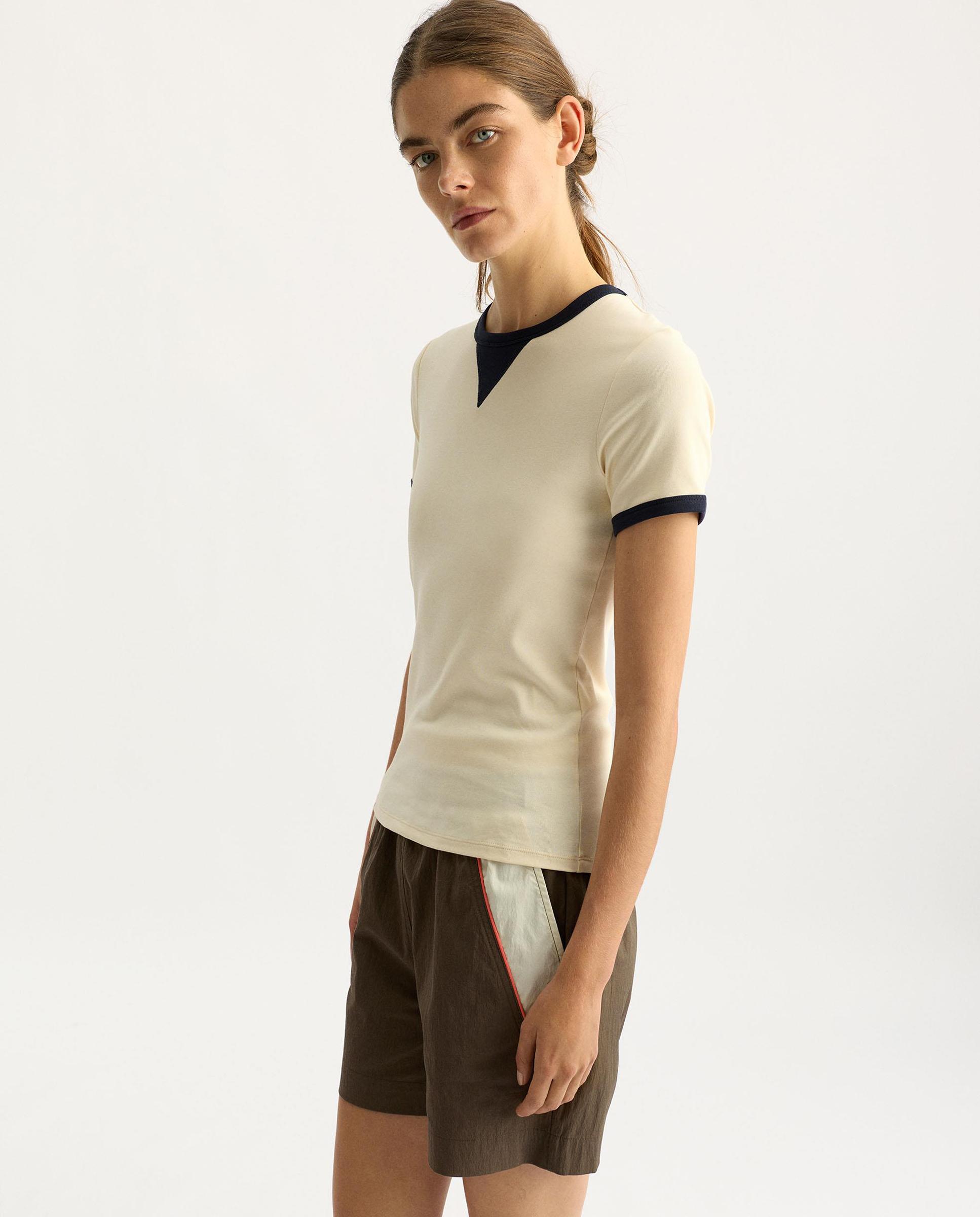 Short de mujer con cintura elástica en liso - Parfois - Kaki Kaki-3