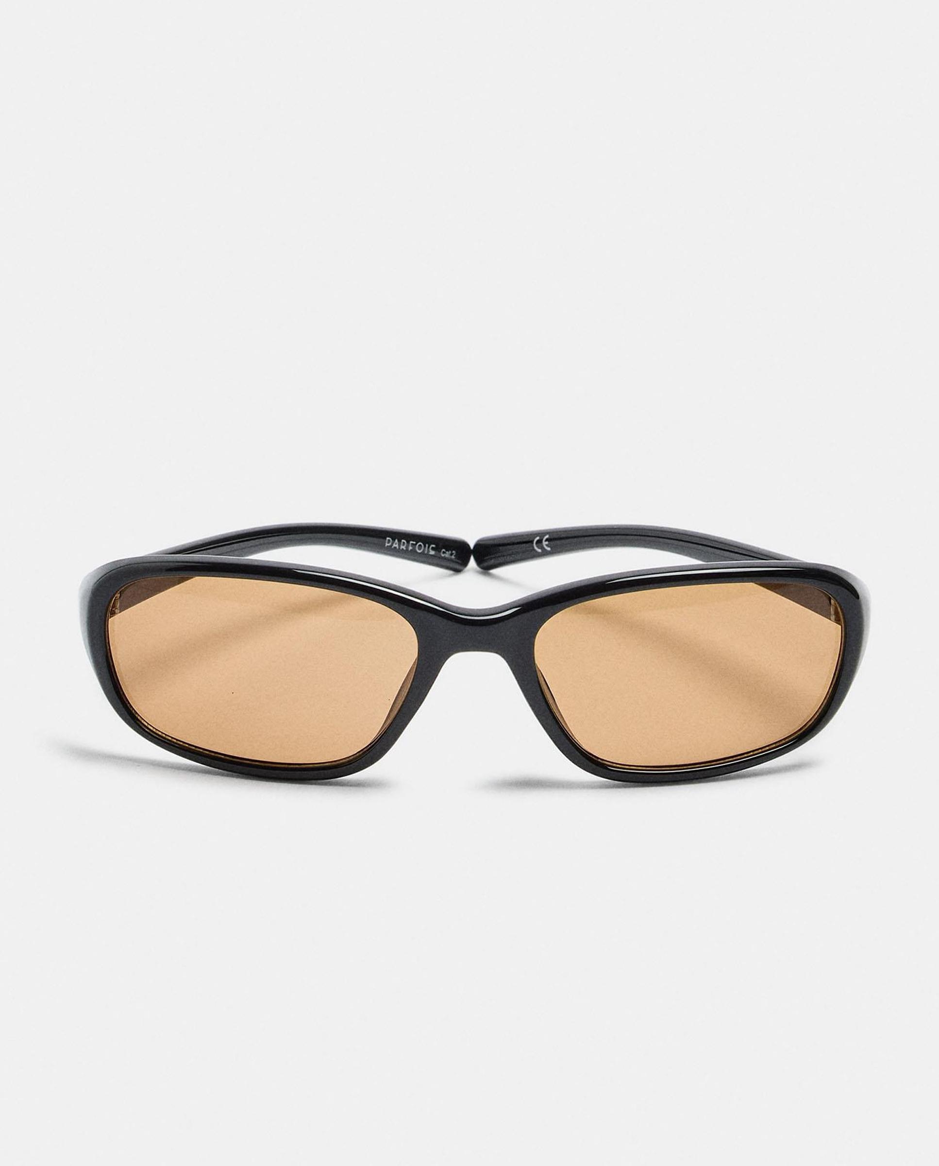 Gafas de sol de mujer con protección uv y forma ovalada en liso - Parfois - Negro Negro-1