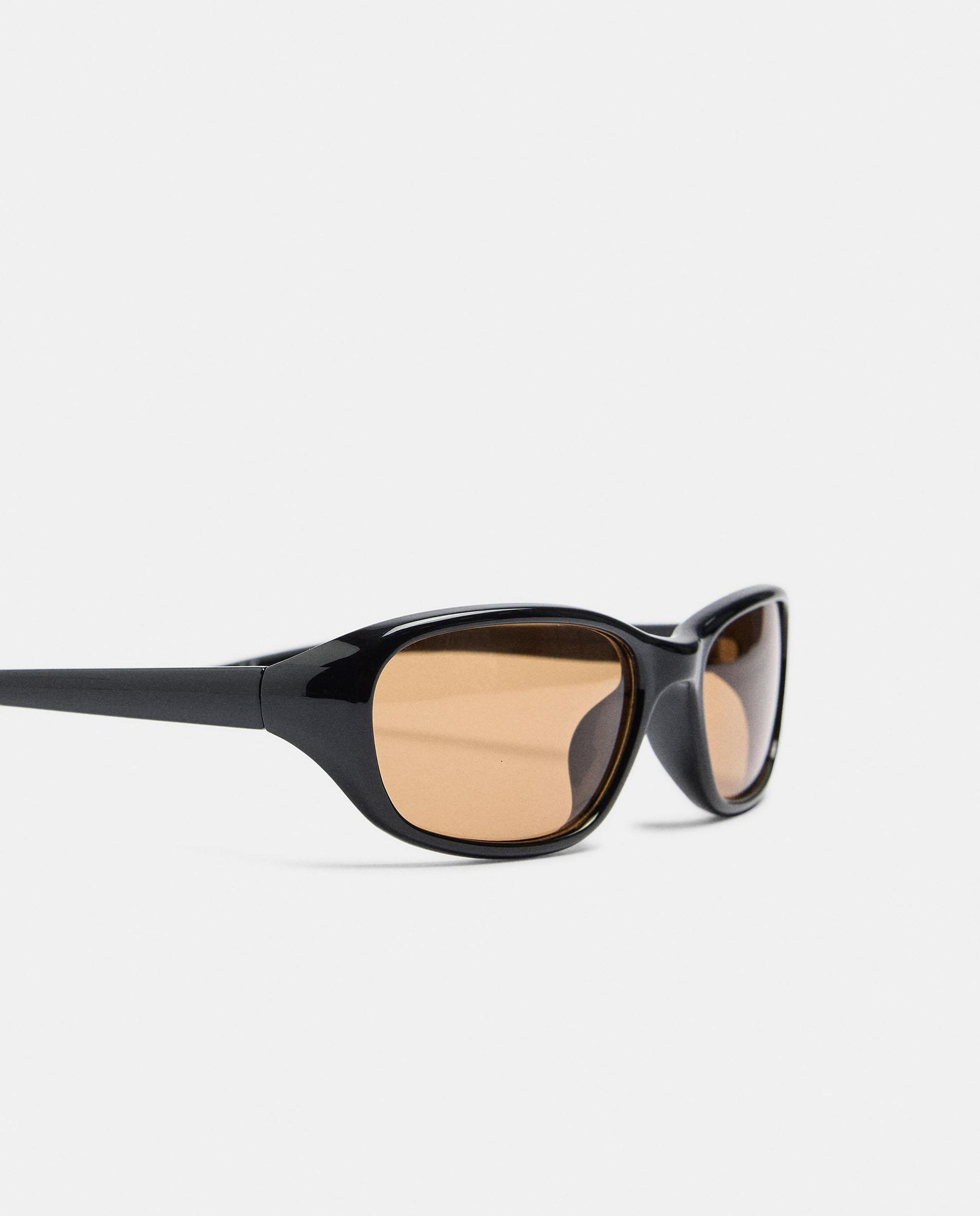 Gafas de sol de mujer con protección uv y forma ovalada en liso - Parfois - Negro Negro-3