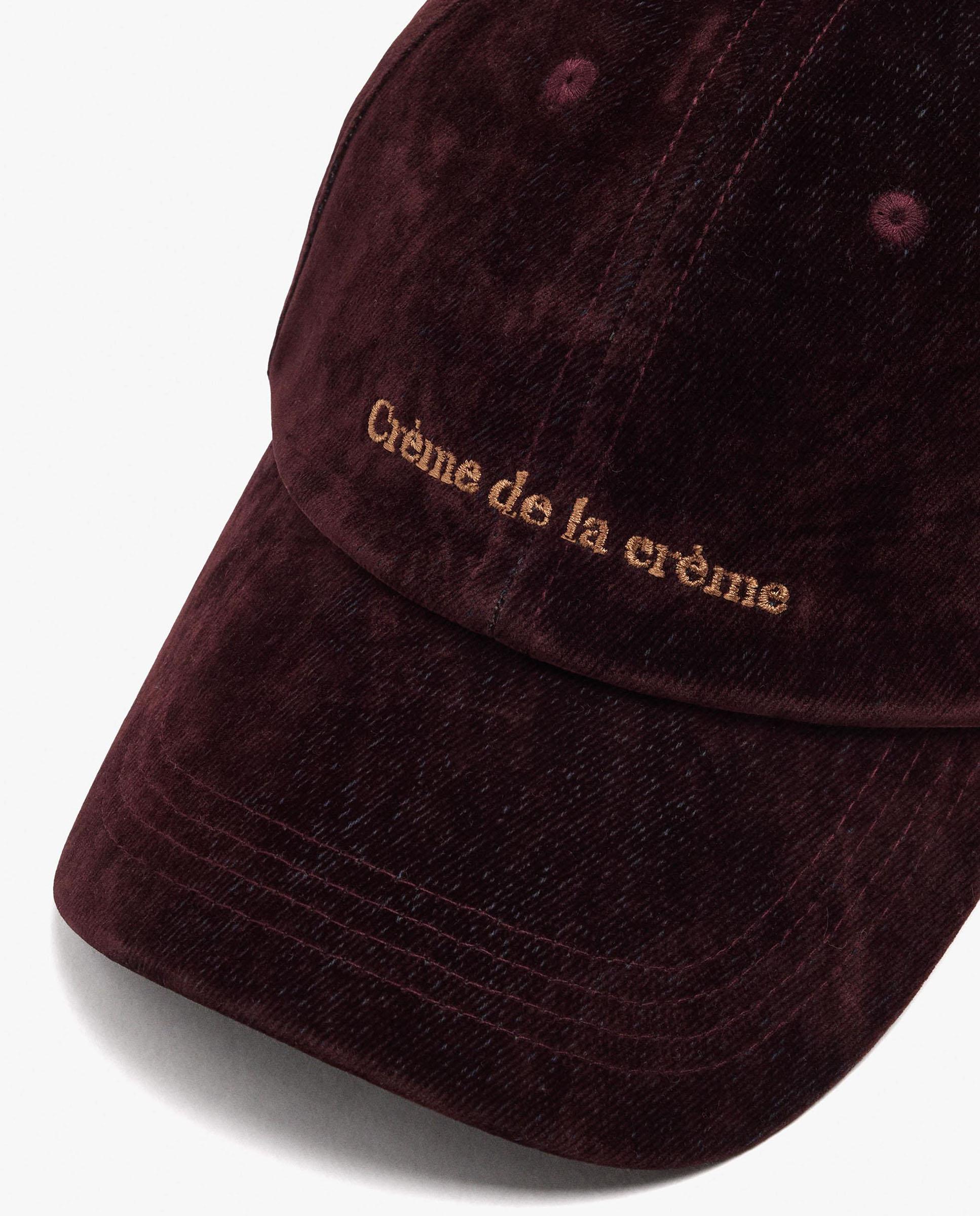 Gorra de mujer con pespuntes y lettering frontal - Parfois - Burdeos Burdeos-3