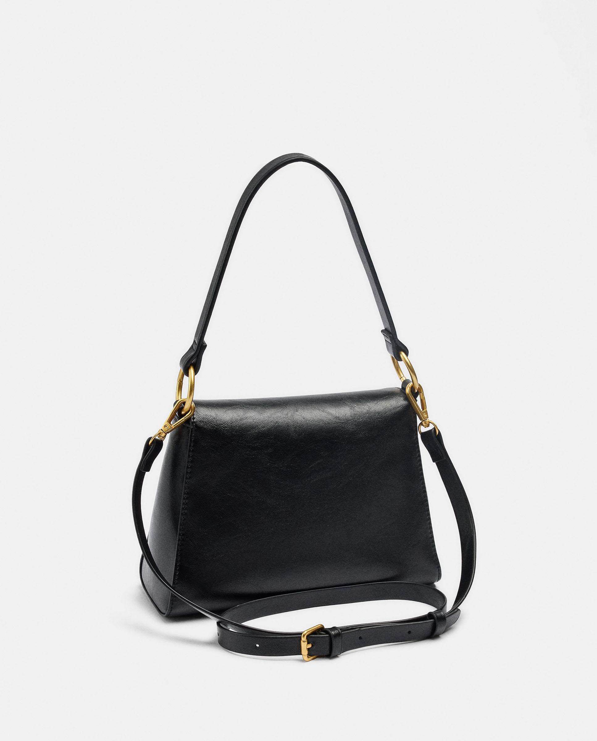 Bolso de mano estilo tote con tachuelas y cierre imantado - Parfois - Negro Negro-2