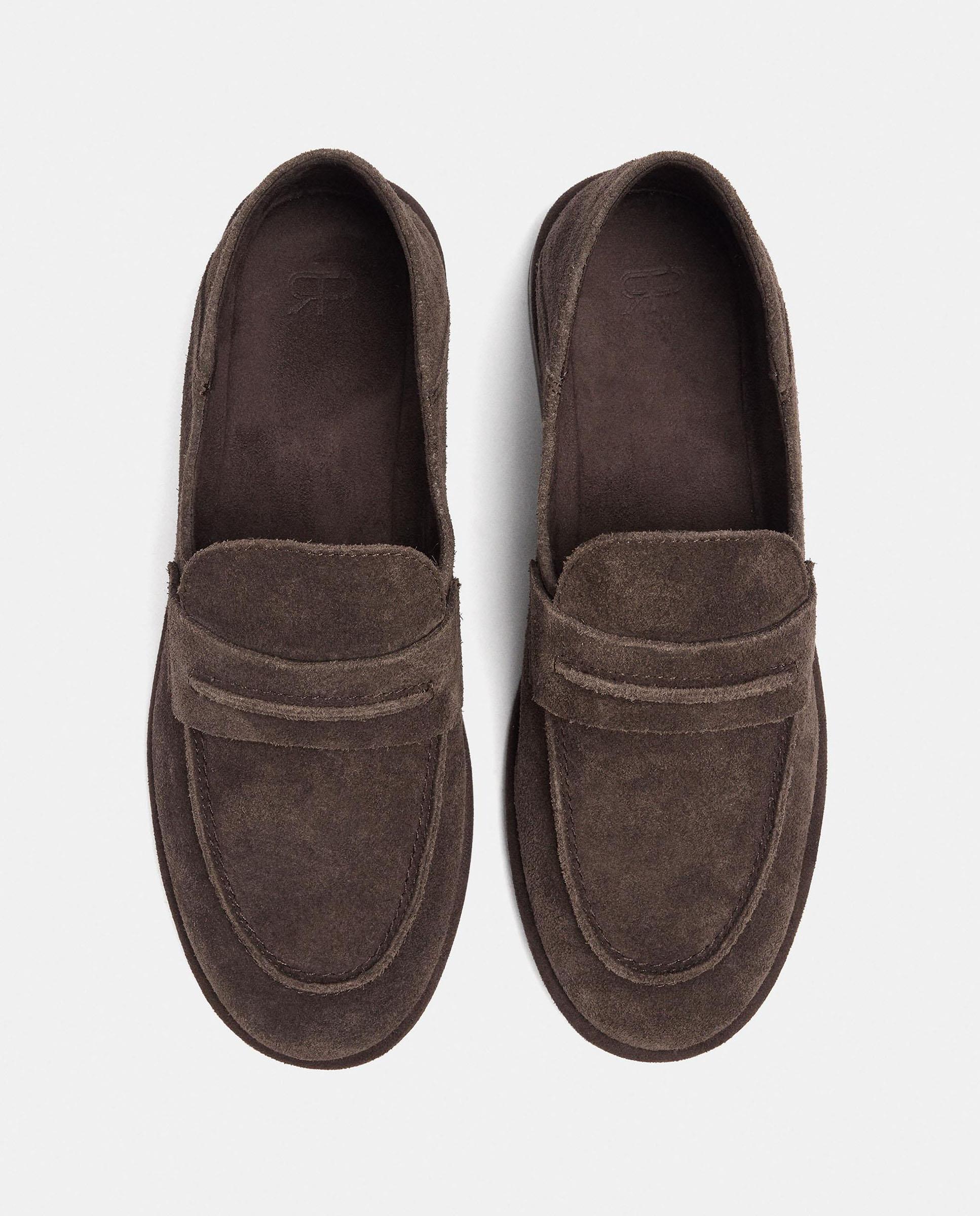 Mocasines planos de mujer 100% piel en liso - Parfois - Marrón oscuro Marrón oscuro-3