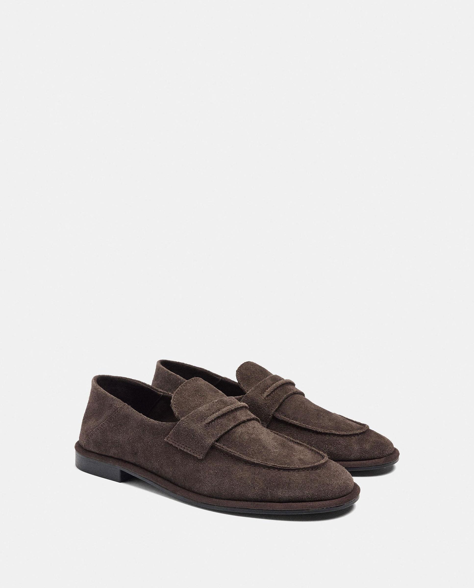 Mocasines planos de mujer 100% piel en liso - Parfois - Marrón oscuro Marrón oscuro-2
