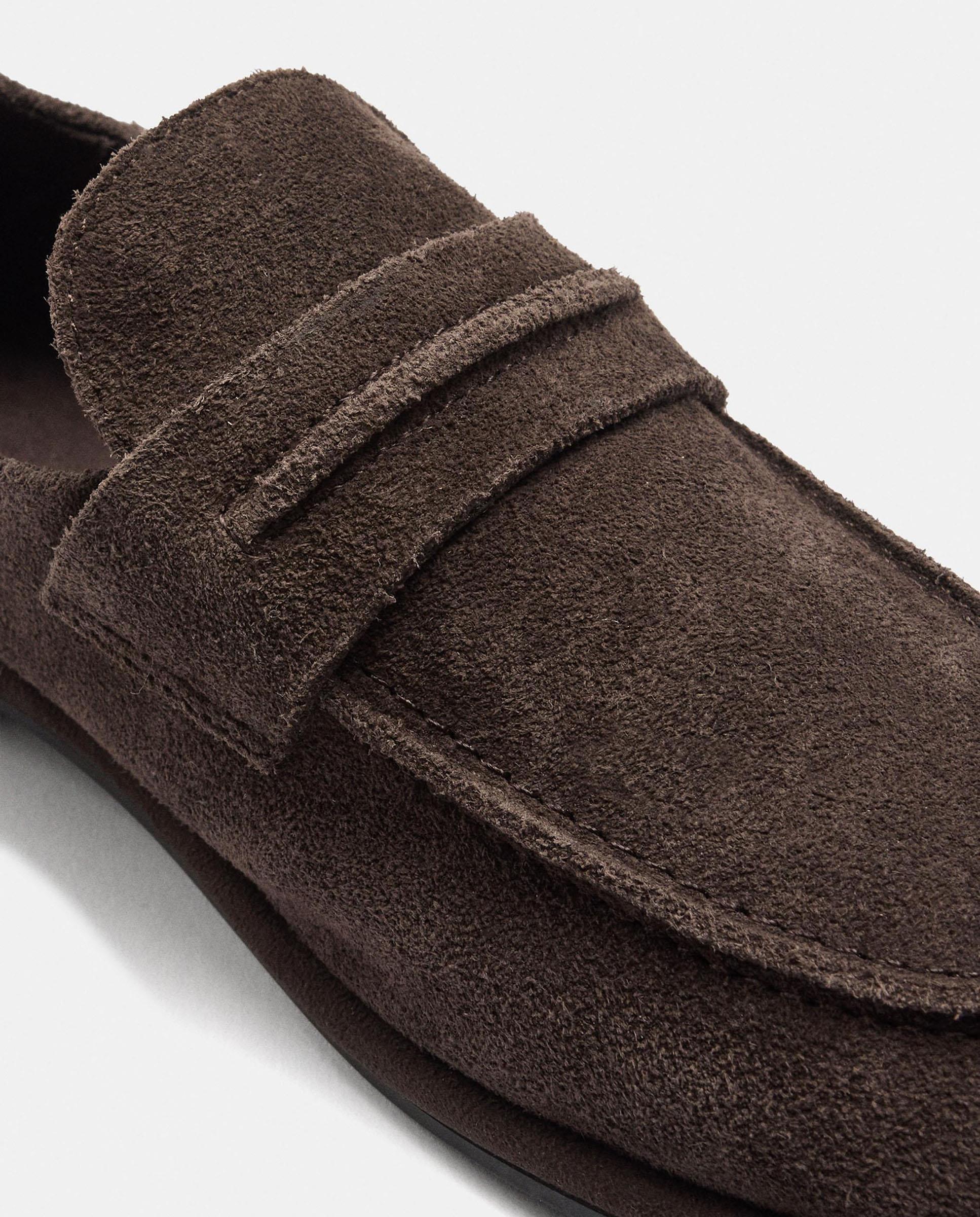 Mocasines planos de mujer 100% piel en liso - Parfois - Marrón oscuro Marrón oscuro-5