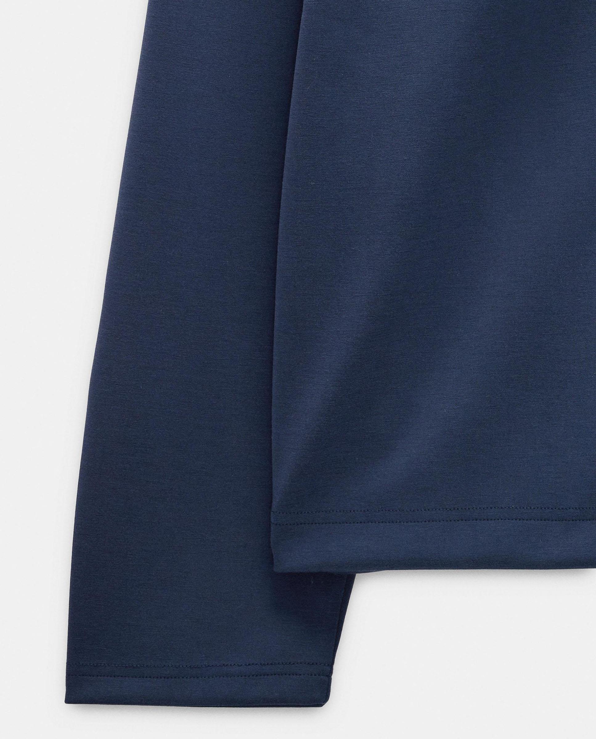 Sudadera de mujer con capucha y cordón ajustable en liso - Parfois - Azul Azul-2